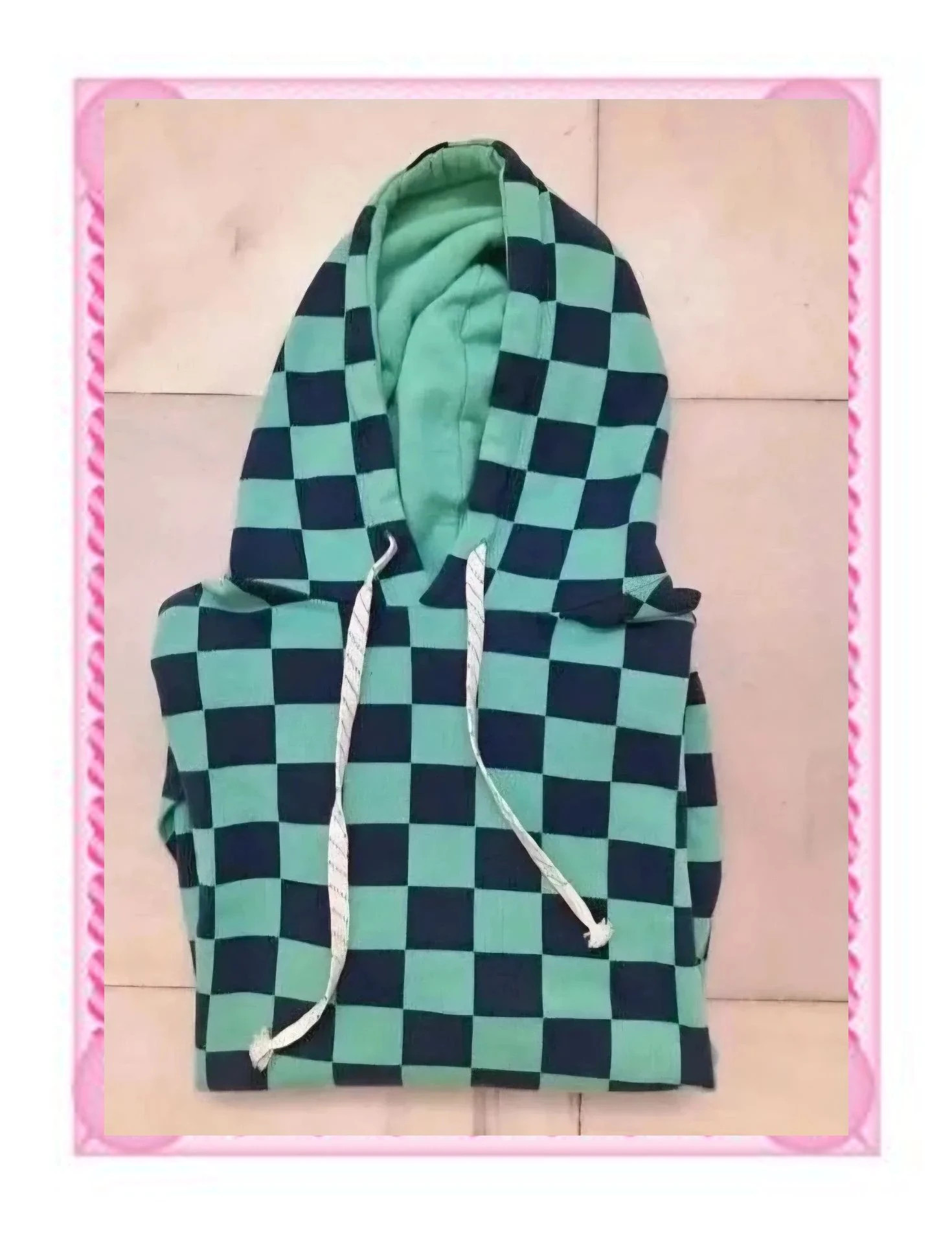 Sudadera Zara con Capucha – Estampado de Cuadros Tablero – Zara – taille S / 36 / 8 4