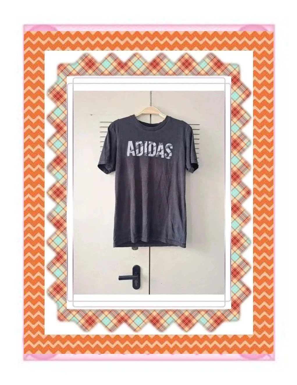 Camiseta Adidas Gris con Logo Estampado – adidas – taille S