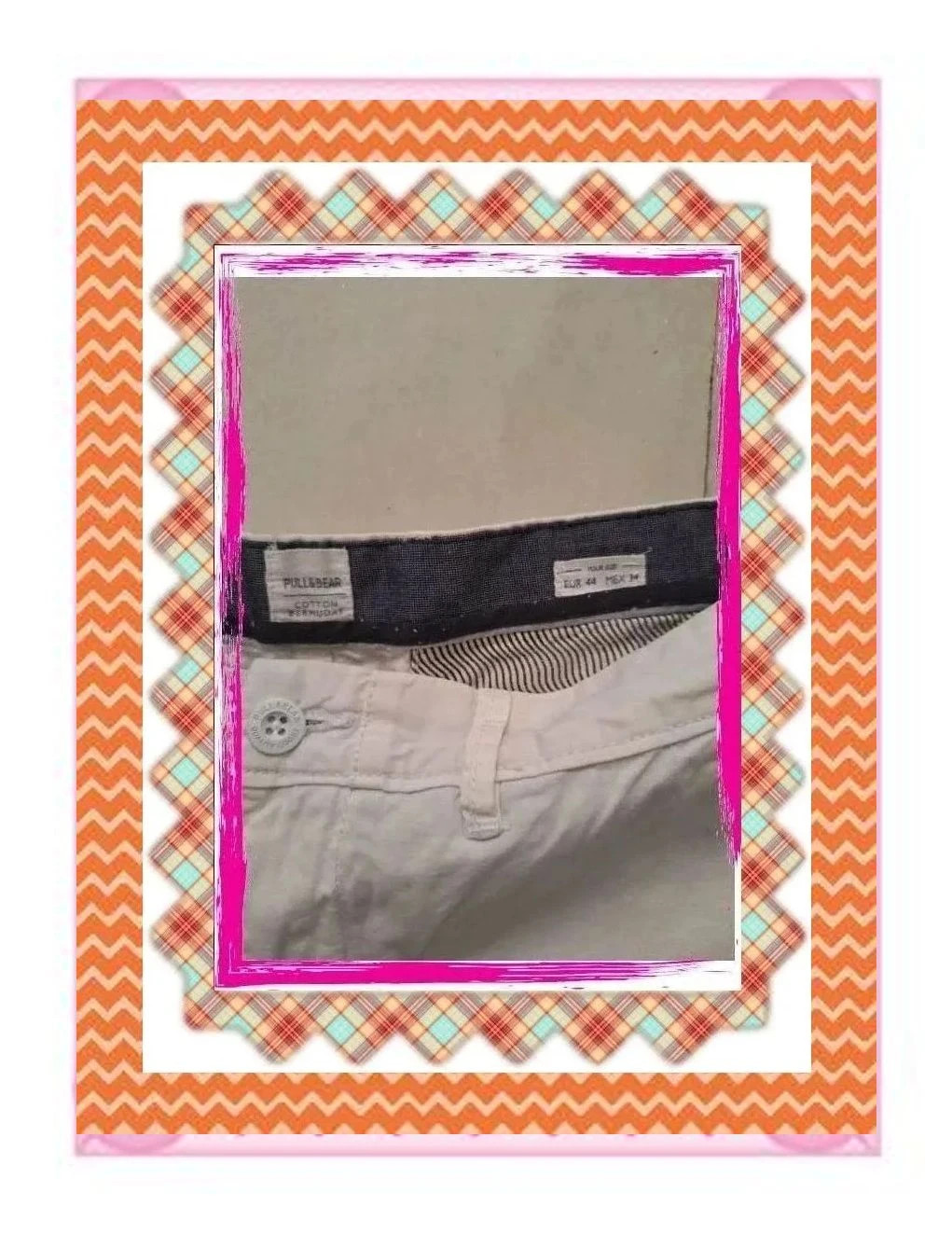 Bermudas de Lona Crudos Pull&Bear – Pull & Bear – taille W34 | FR 44 2