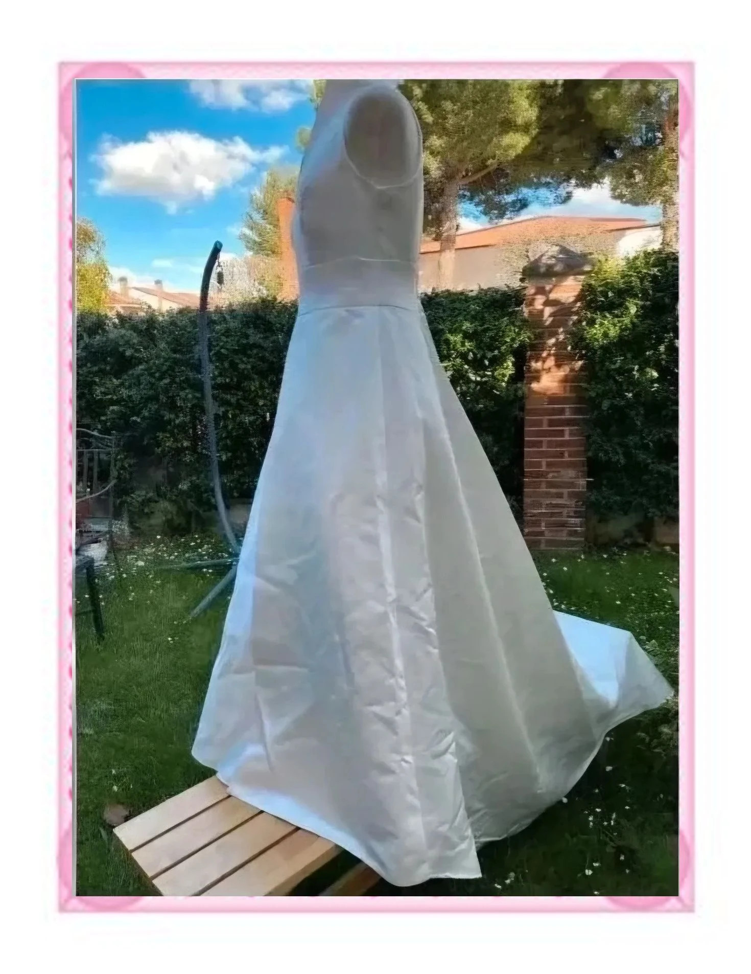 Vestido de Novia Elegante con Cuello Chimenea – Wedding – taille L / 40 / 12 2