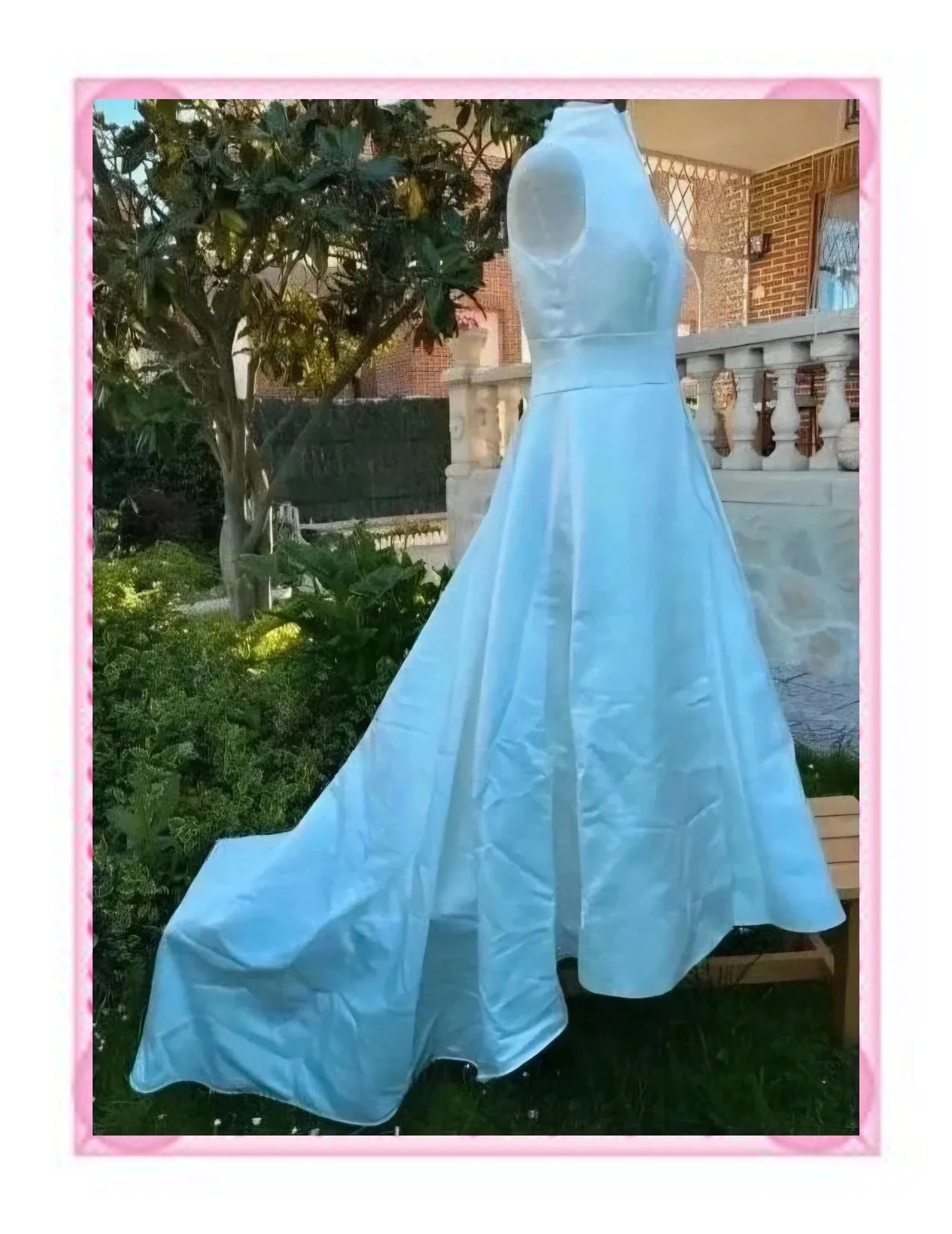Vestido de Novia Elegante con Cuello Chimenea – Wedding – taille L / 40 / 12 4
