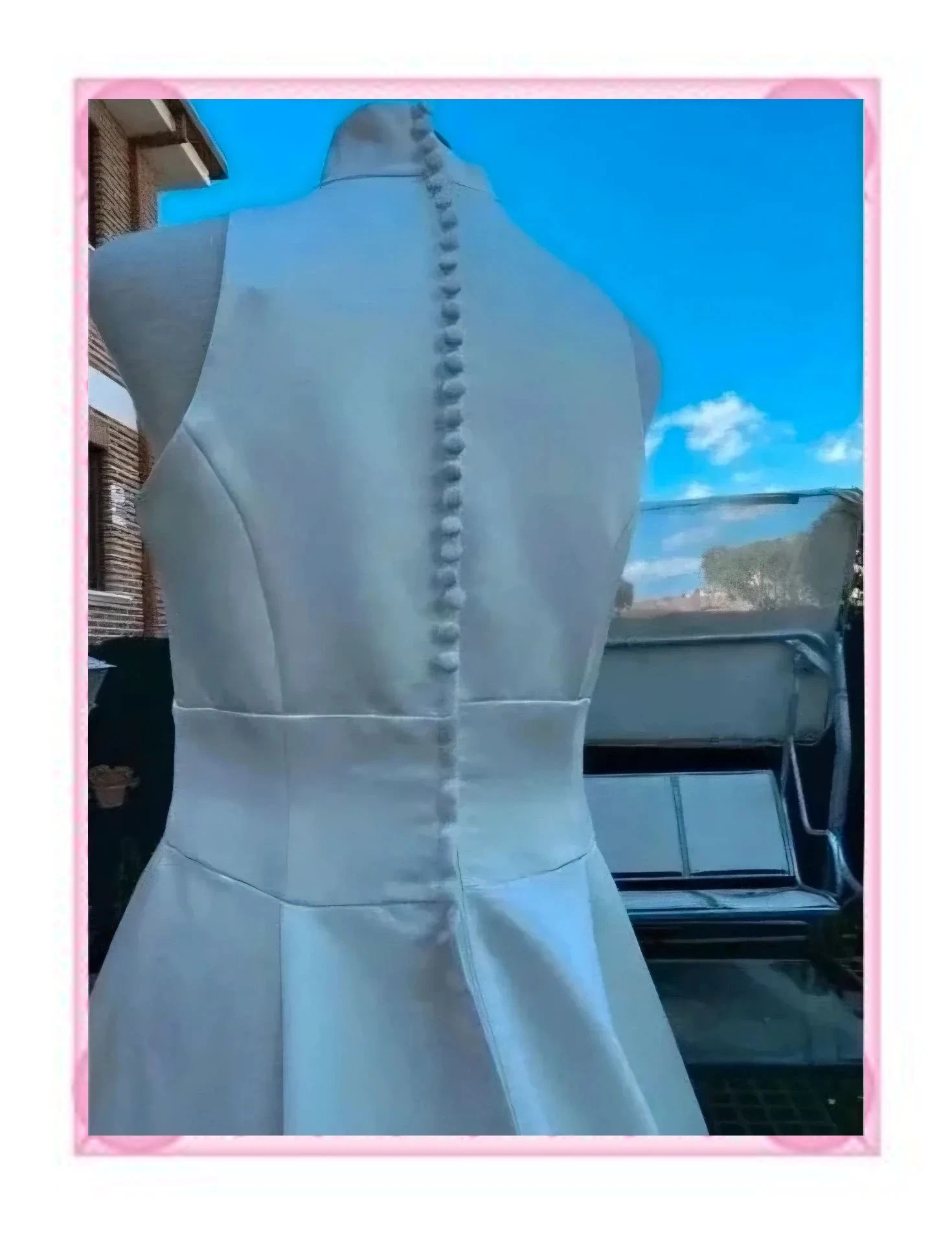 Vestido de Novia Elegante con Cuello Chimenea – Wedding – taille L / 40 / 12 5