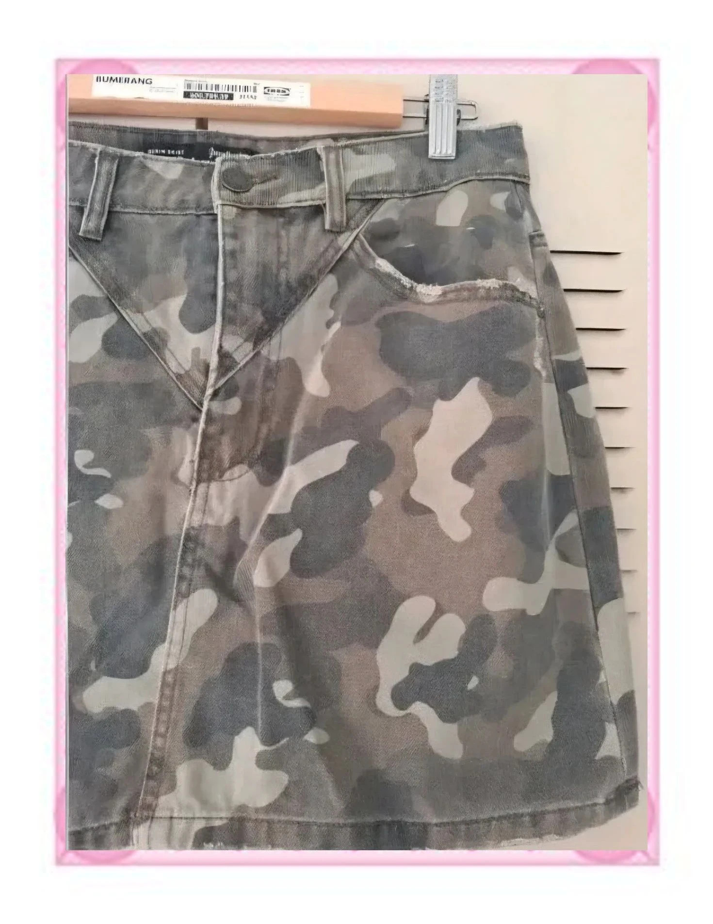 Falda Vaquera Camuflaje Stradivarius – Stradivarius – taille L / 40 / 12 3