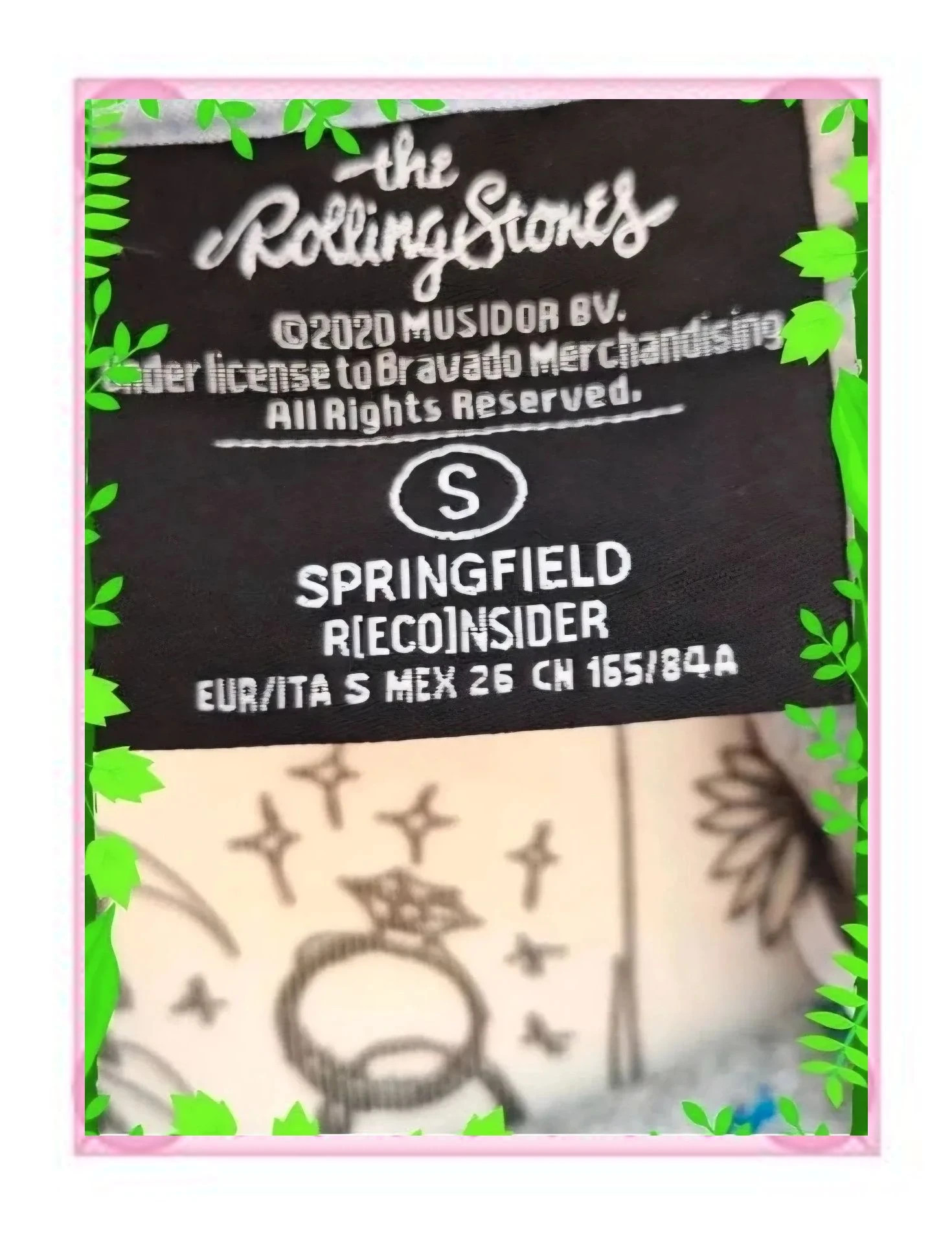 Camiseta Fina Manga Larga The Rolling Stones x Springfield Talla S – Springfield – taille S / 36 / 8 5