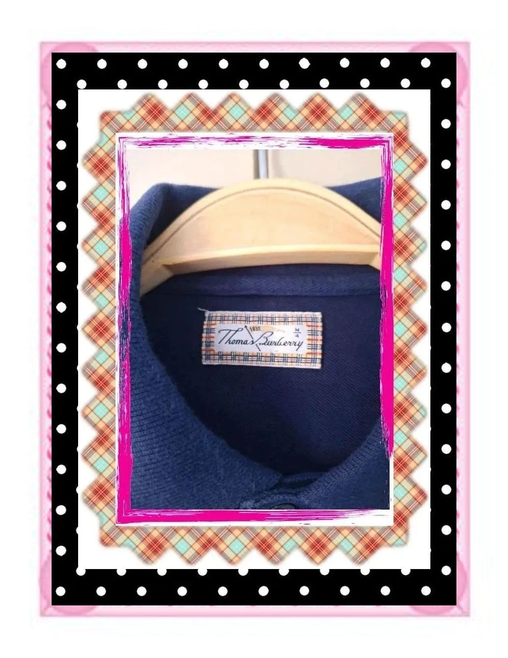 Polo Azul Marino Thomas Burberry – Thomas Burberry – taille M 2