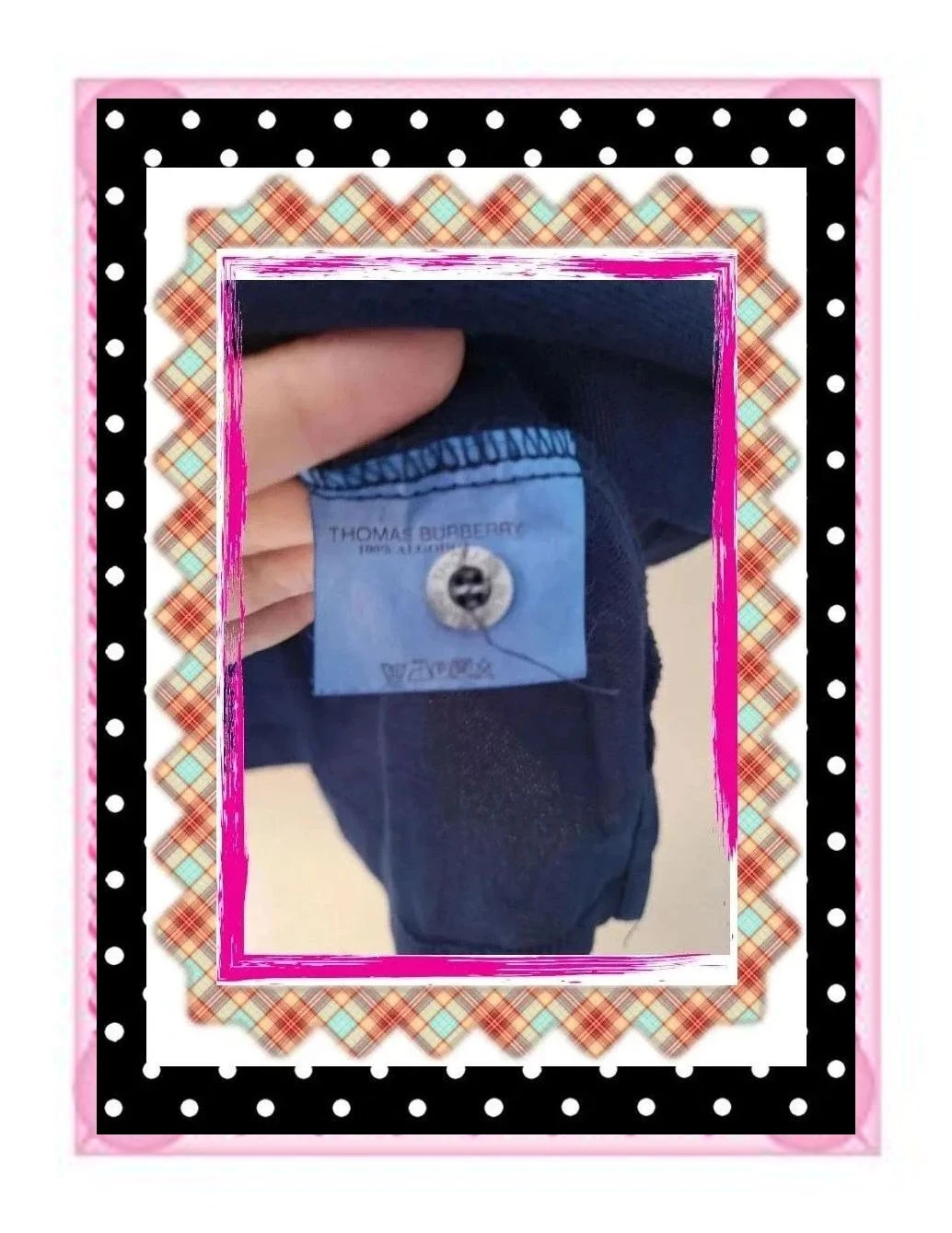 Polo Azul Marino Thomas Burberry – Thomas Burberry – taille M 5