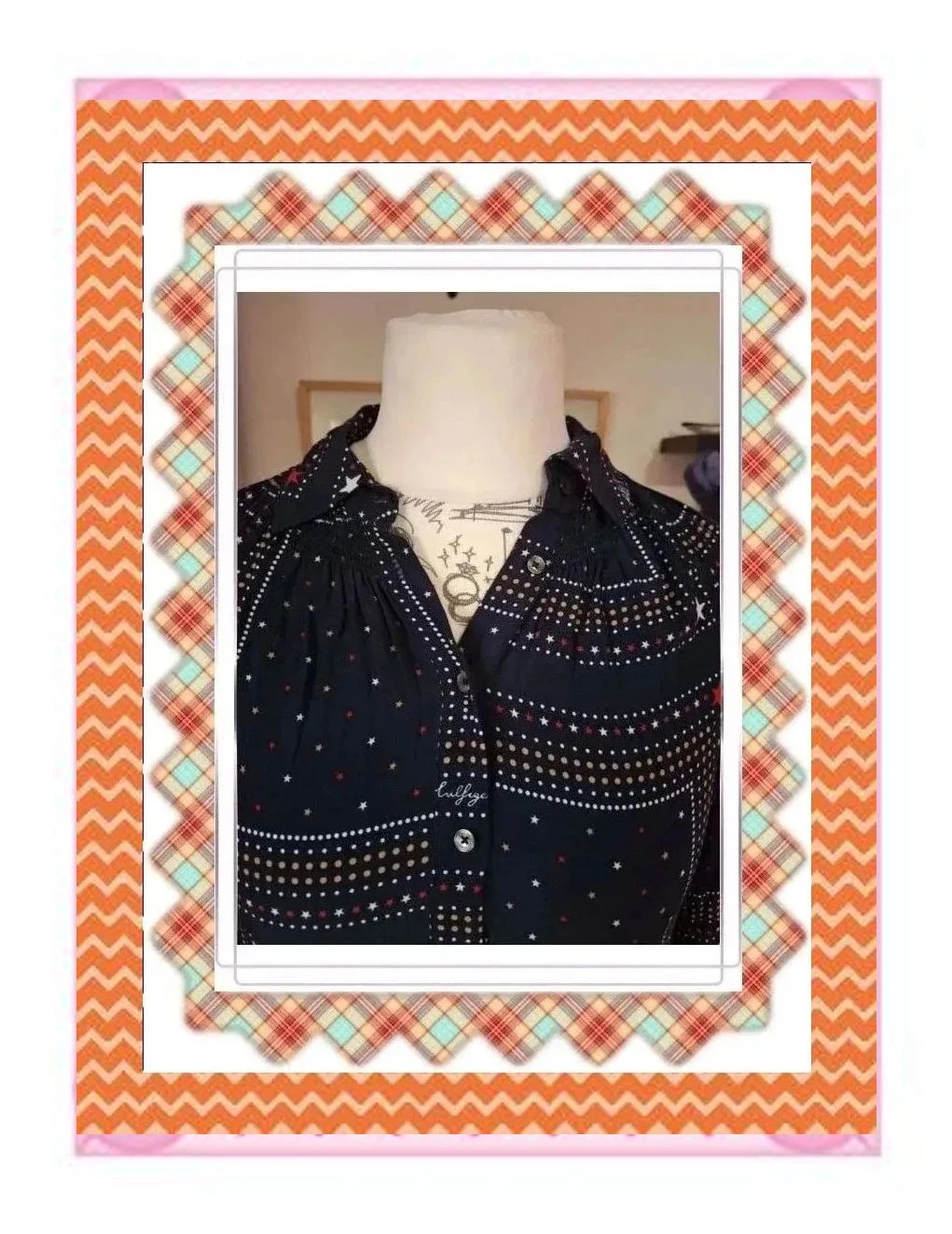 Blusa Tommy Hilfiger - Estilo Pañuelo / Estrellas – Tommy Hilfiger – taille M / 38 / 10 3