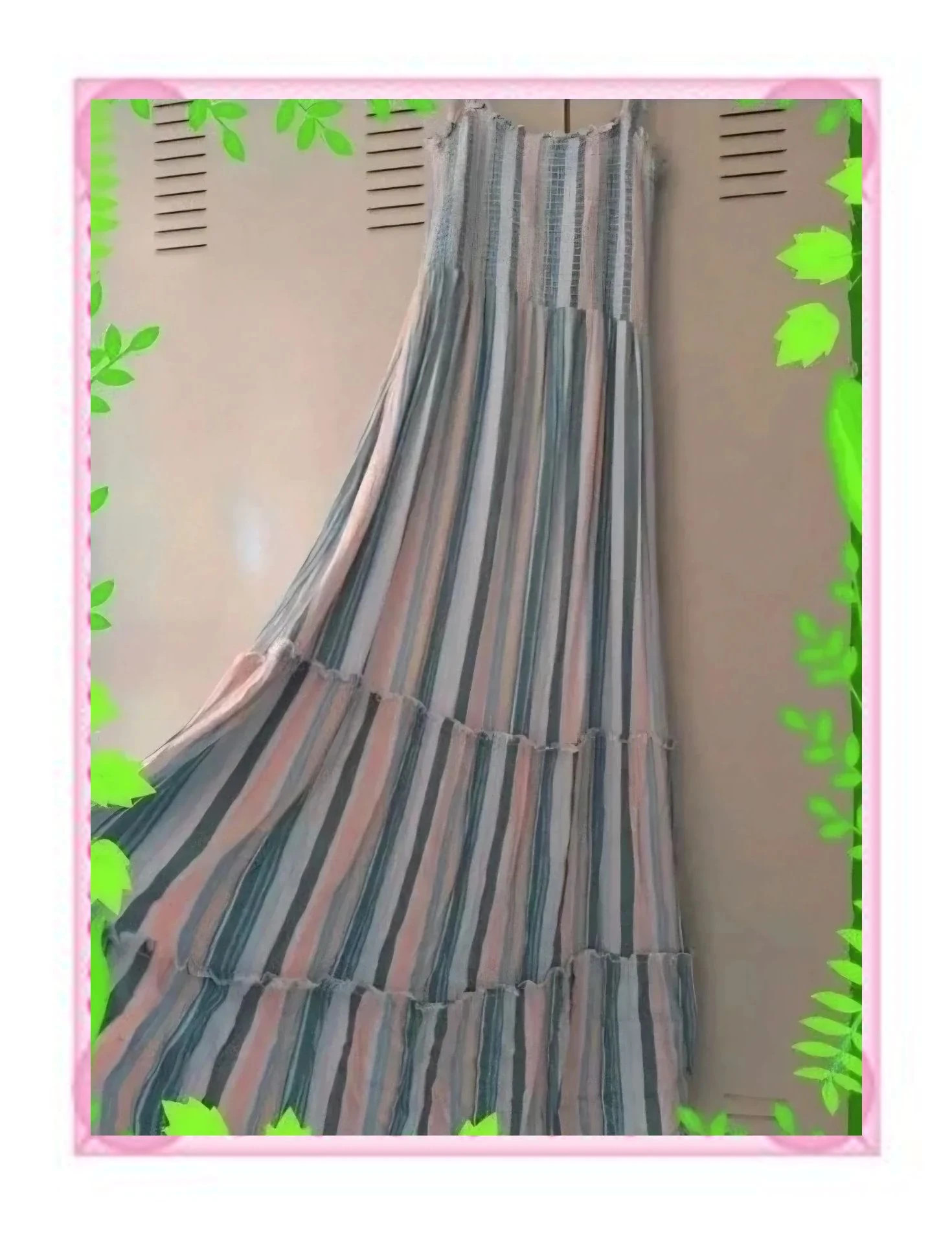 Vestido Largo Playero de Rayas Women'secret – Talla M / L
