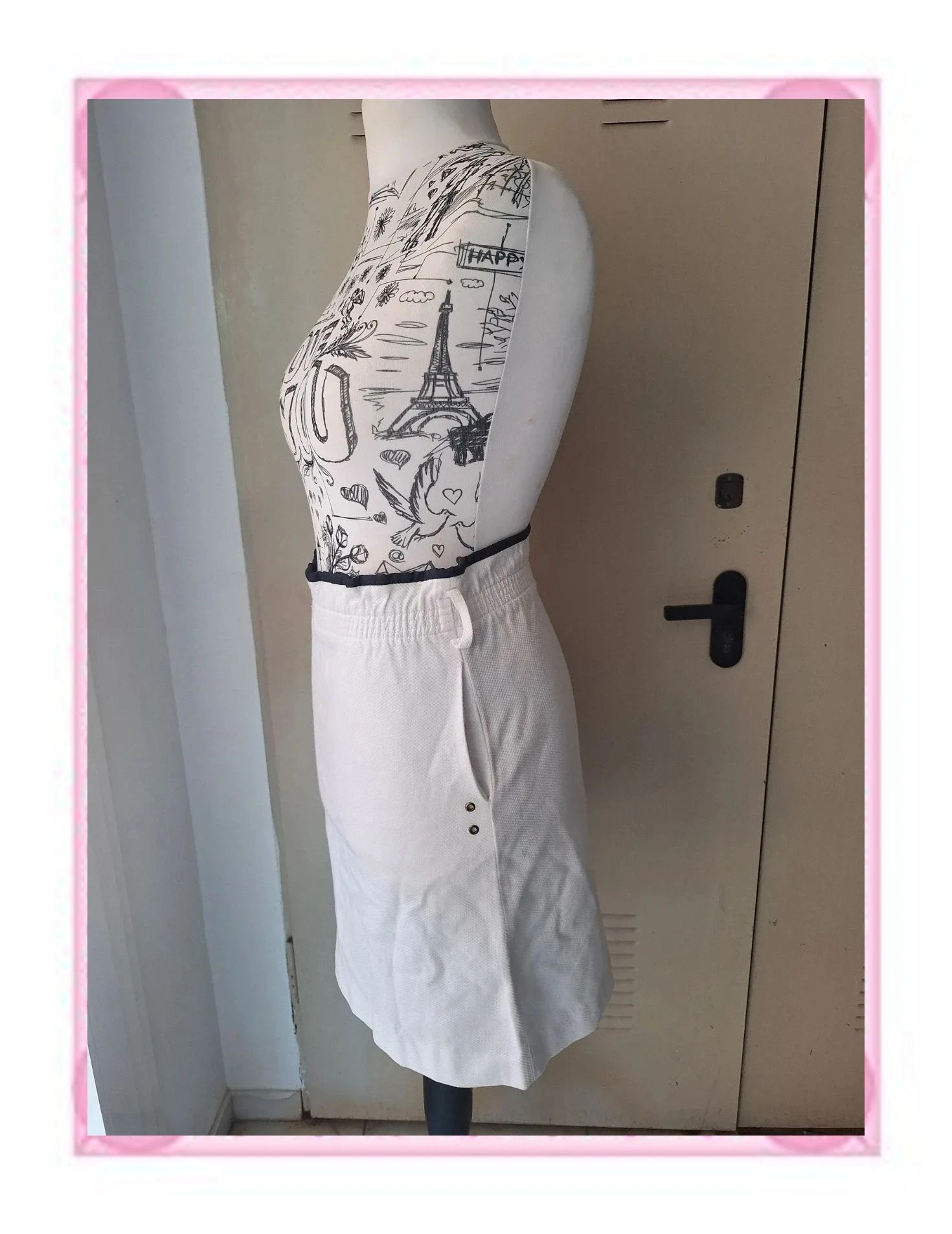 Falda técnica blanca Purificación García (PG Sport) – Purificación García – taille S / 36 / 8 2