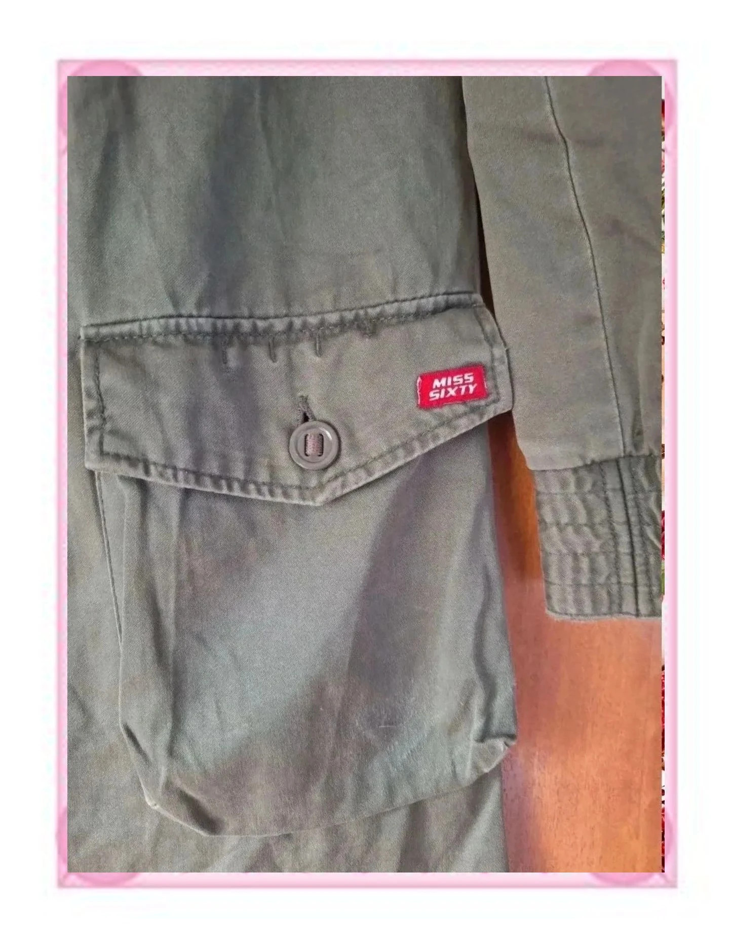 Chaqueta / Parka Estilo Militar Verde Caqui – Miss Sixty – Miss Sixty – taille S / 36 / 8 2