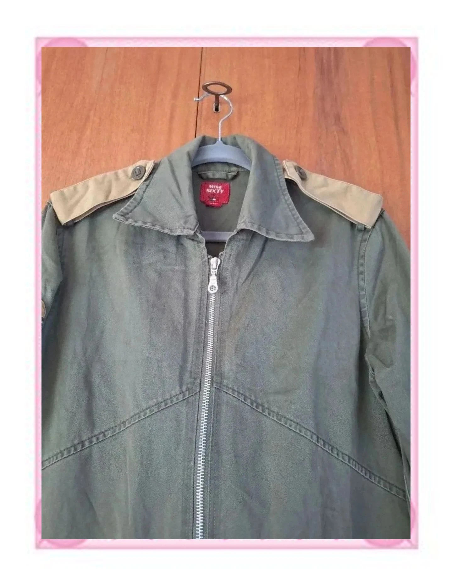 Chaqueta / Parka Estilo Militar Verde Caqui – Miss Sixty – Miss Sixty – taille S / 36 / 8 4