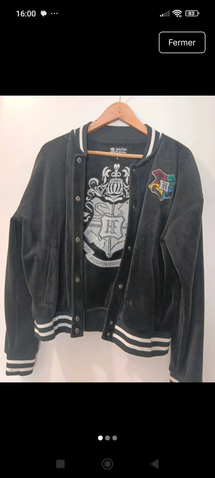 Veste Harry Potter taille S