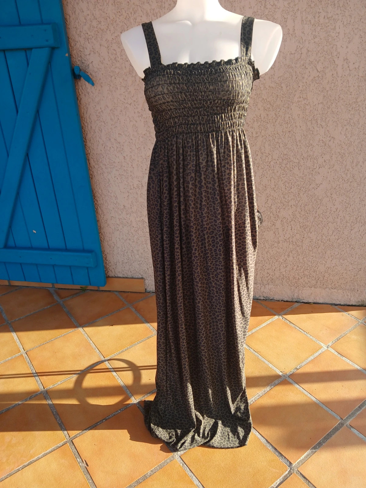 Robe longue,imprimé léopard