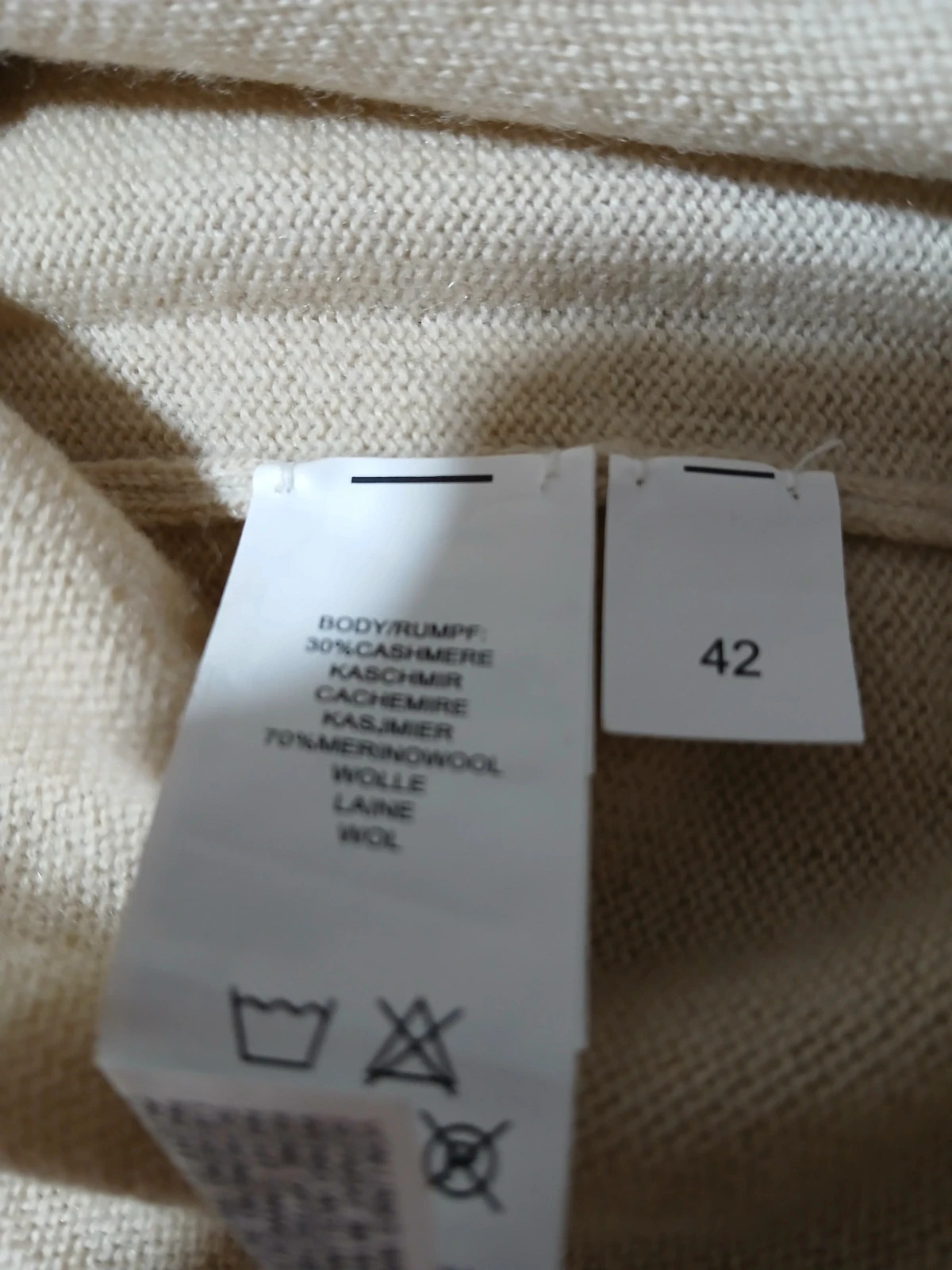 Pull cachemire et laine. – sansnom. – taille XL / 42 / 14 3