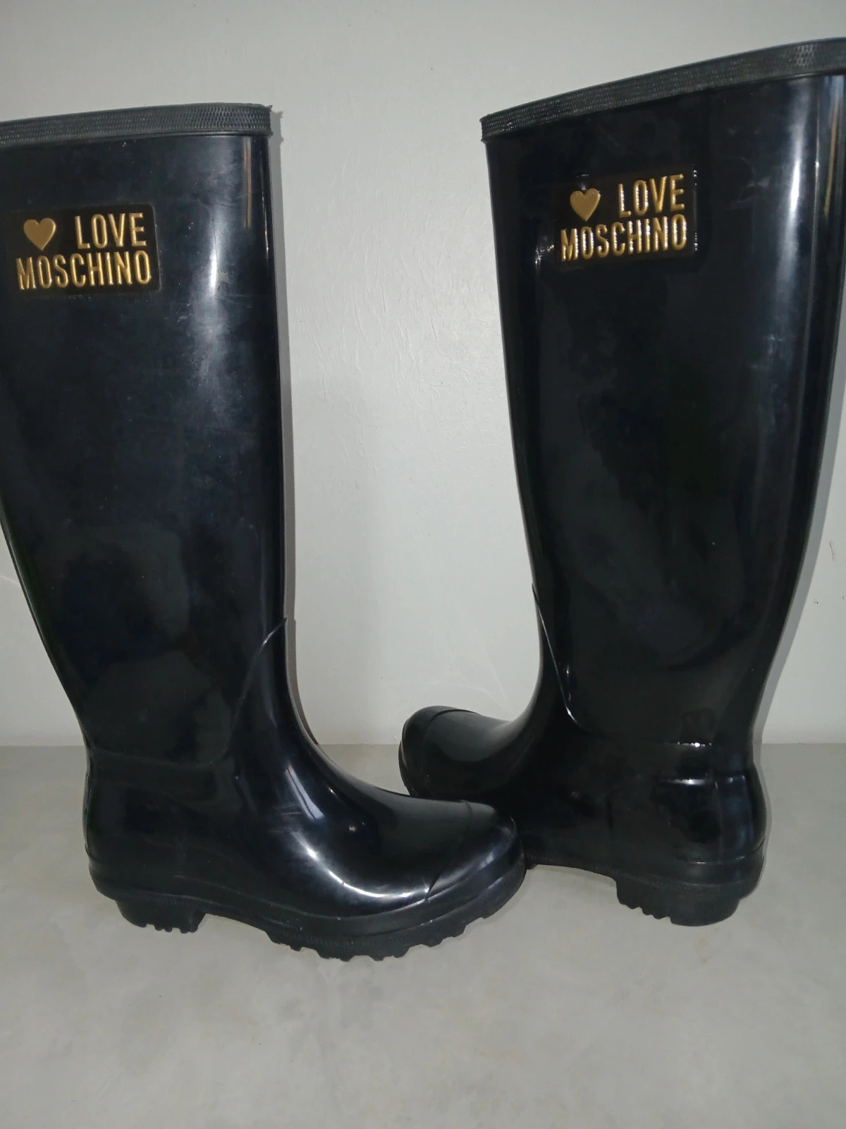 Bottes pluie moschino noir taille 36