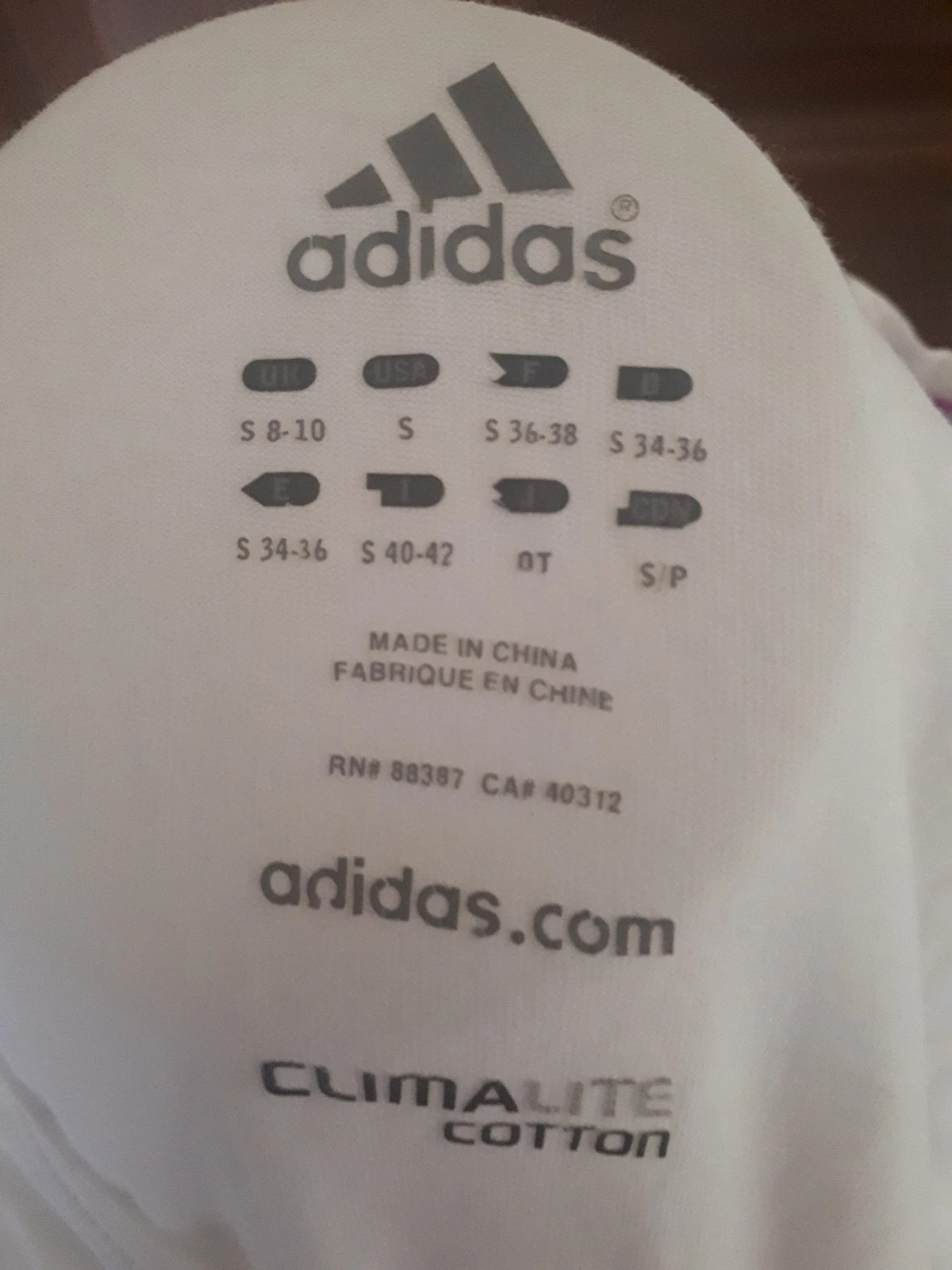 Débardeur Adidas blanc. – adidas – taille M / 38 / 10 4