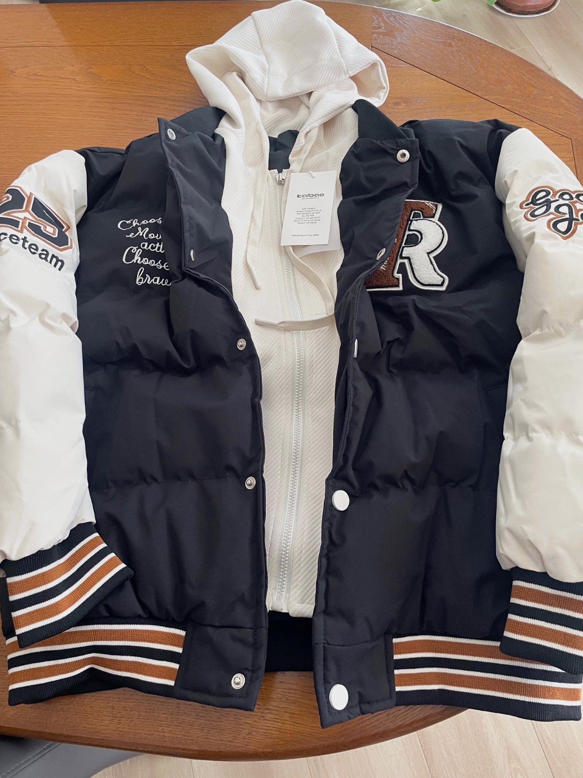 Doudoune style teddy Kaibao noire à capuche – Kaibao – taille L 3