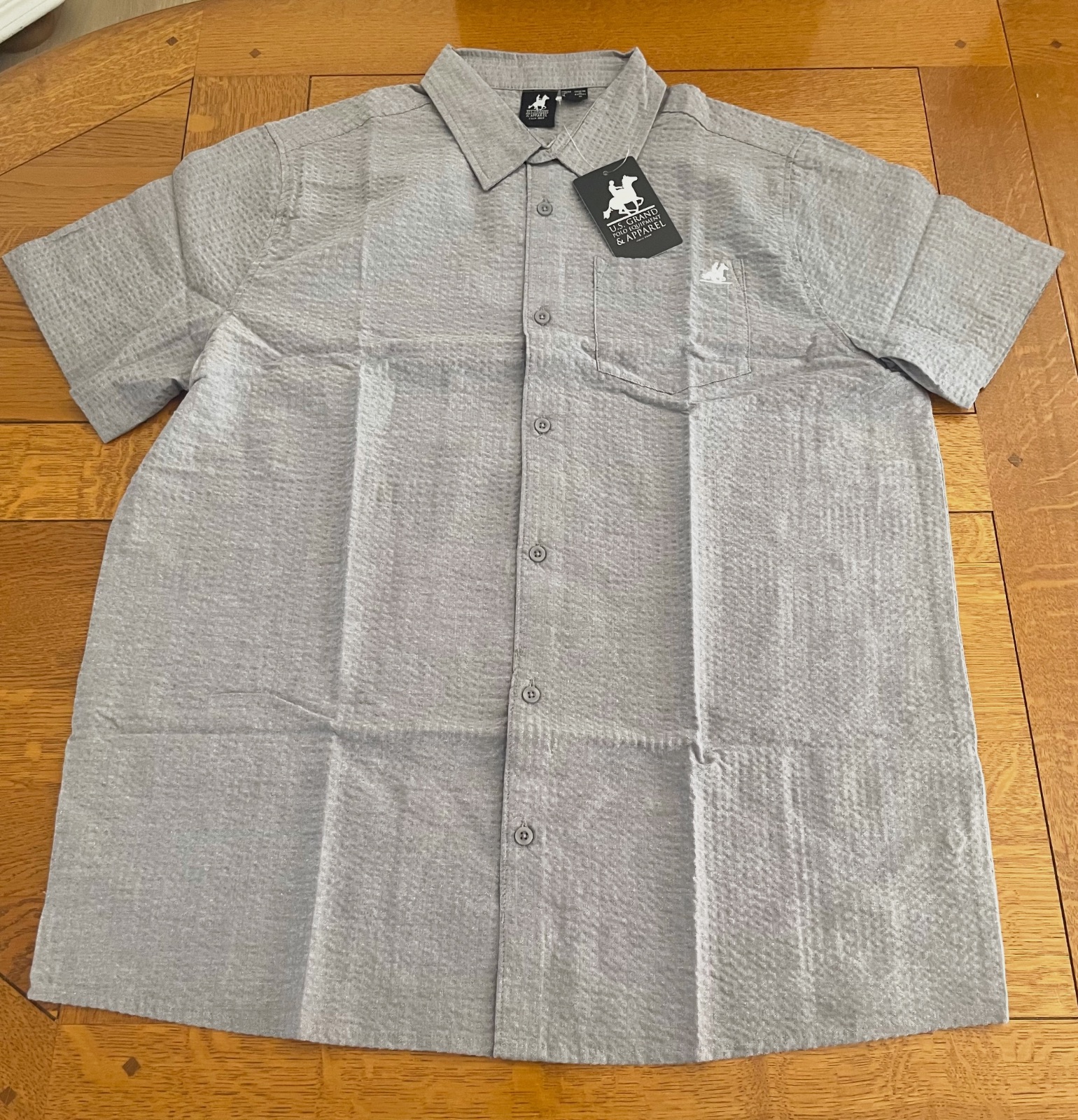 Chemises gris U.S. Grand Polo Equipment pour homme – U.S. Grand Polo Equipment – taille S 2