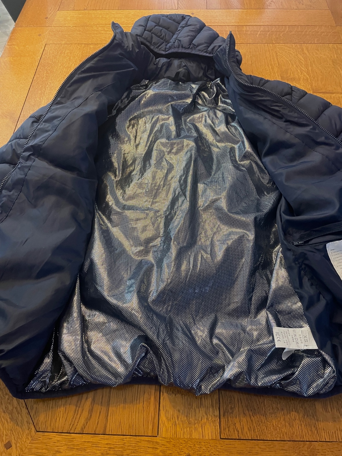 Doudoune chauffante bleu marine  – Zara – taille L 3