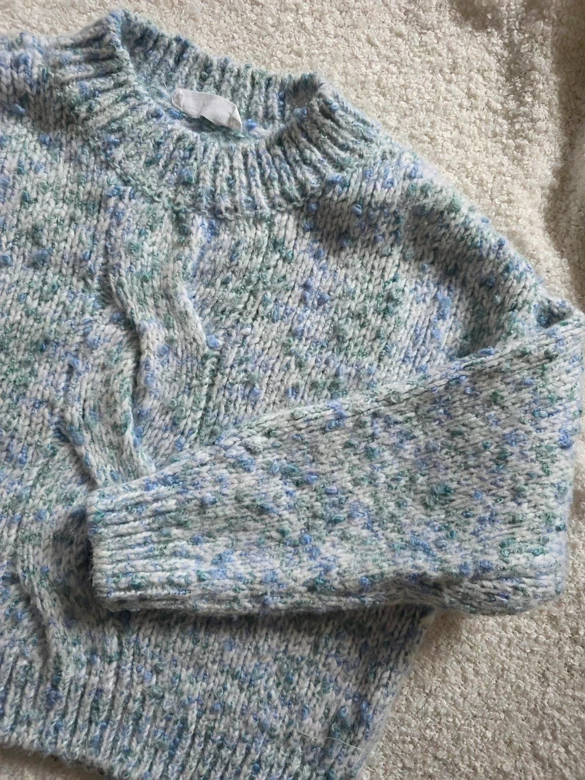Jersey azul jaspeado Mango para niña talla 7 años, buen estado 😊 – Mango – taille 7 ans / 122 cm 3