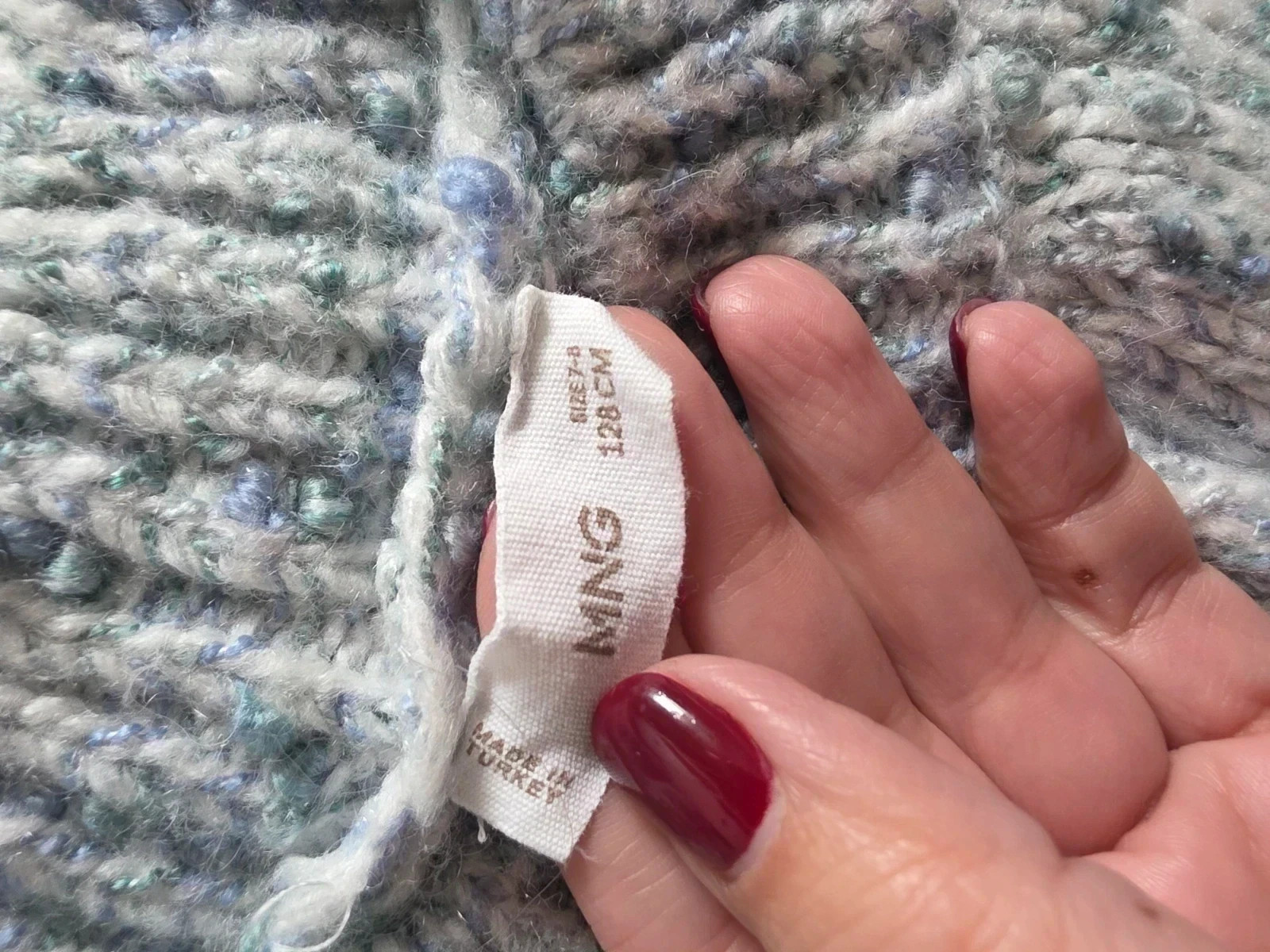 Jersey azul jaspeado Mango para niña talla 7 años, buen estado 😊 – Mango – taille 7 ans / 122 cm 5