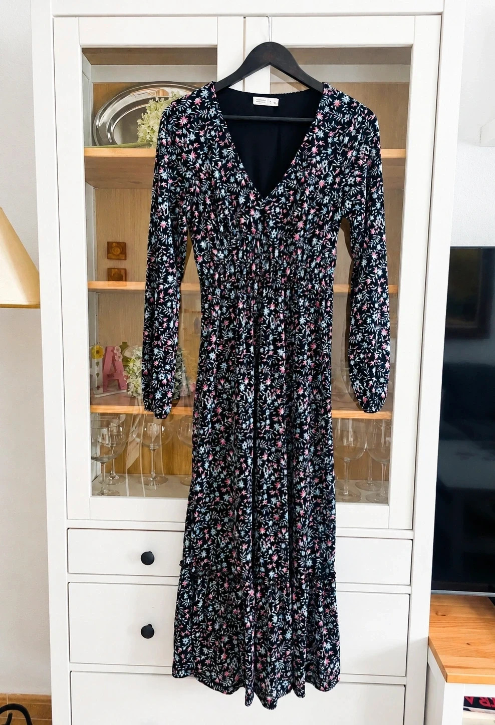 Robe longue imprimée/Vestido largo estampado – Springfield – taille S / 36 / 8