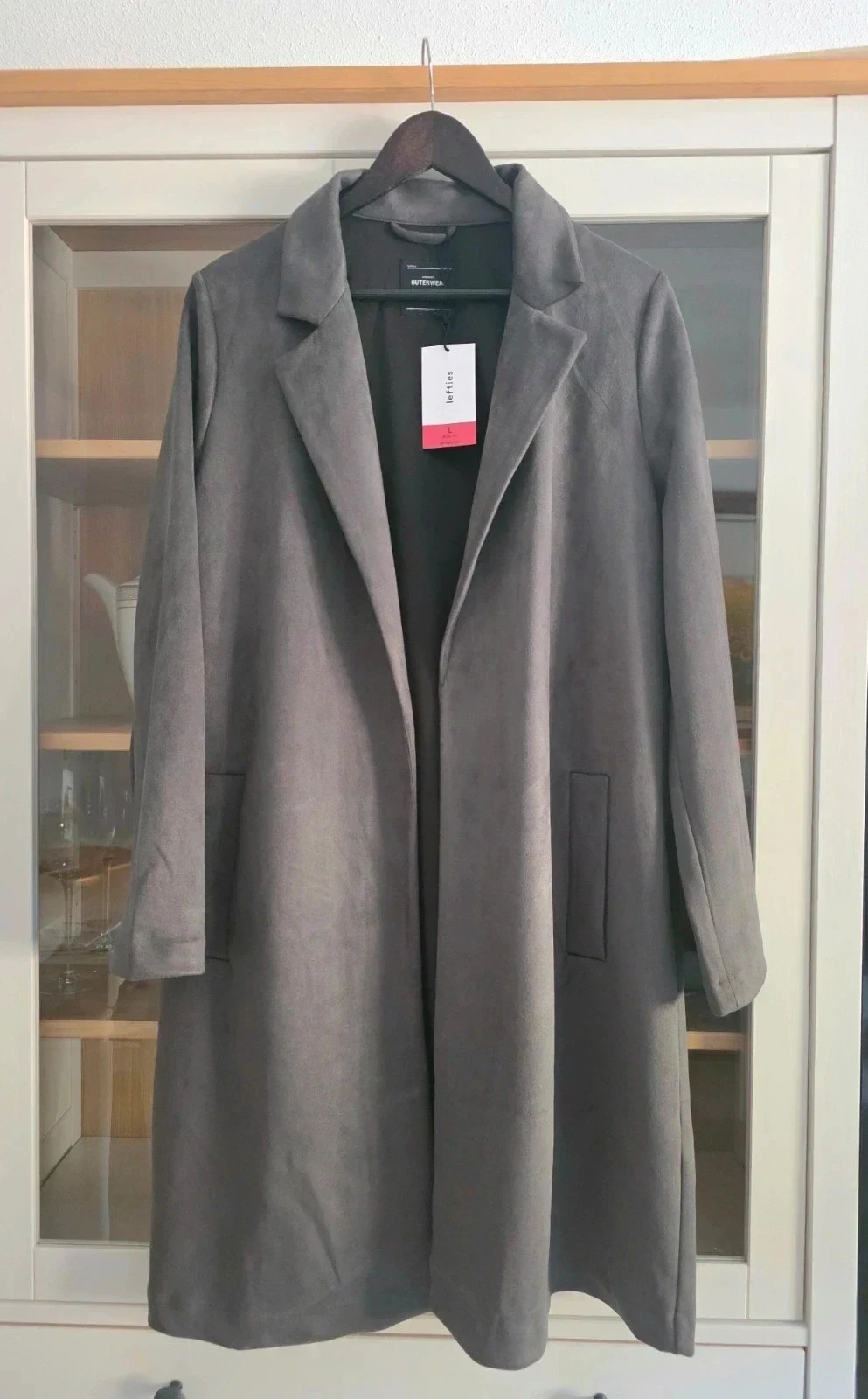 Abrigo largo gris efecto ante Lefties talla L, nuevo con etiqueta 🧥 – Lefties – taille L / 40 / 12
