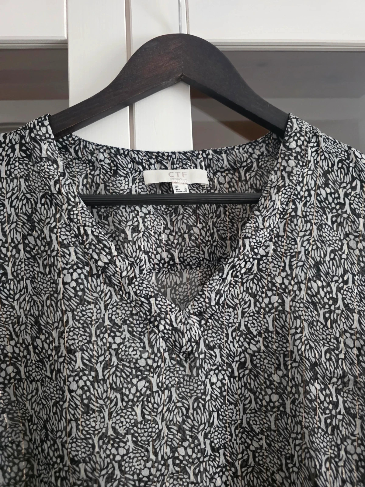 Blusa semitrasparente – CTF – taille L / 40 / 12 4