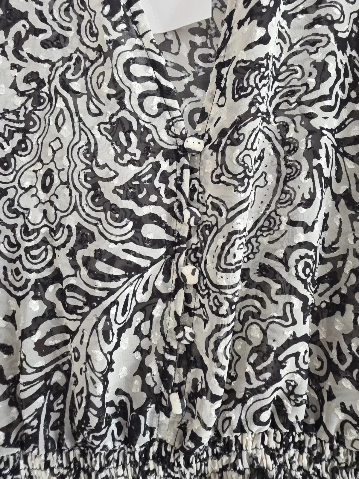 Haut court à pois/Blusa corta plumeti de Zara – Zara – taille M / 38 / 10 3