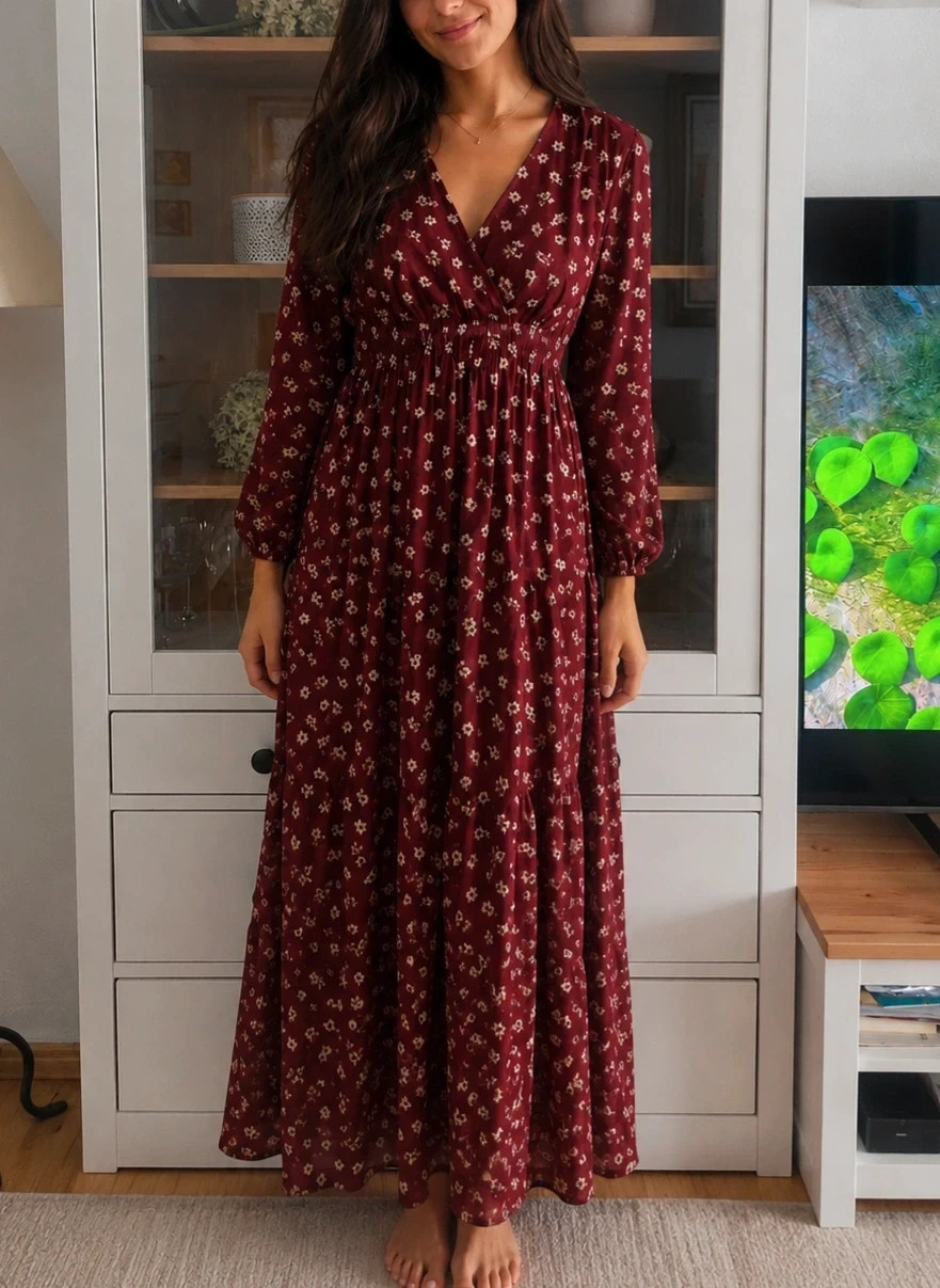 Robe imprimée/Vestido estampado – Mango – taille XS / 34 / 6 2