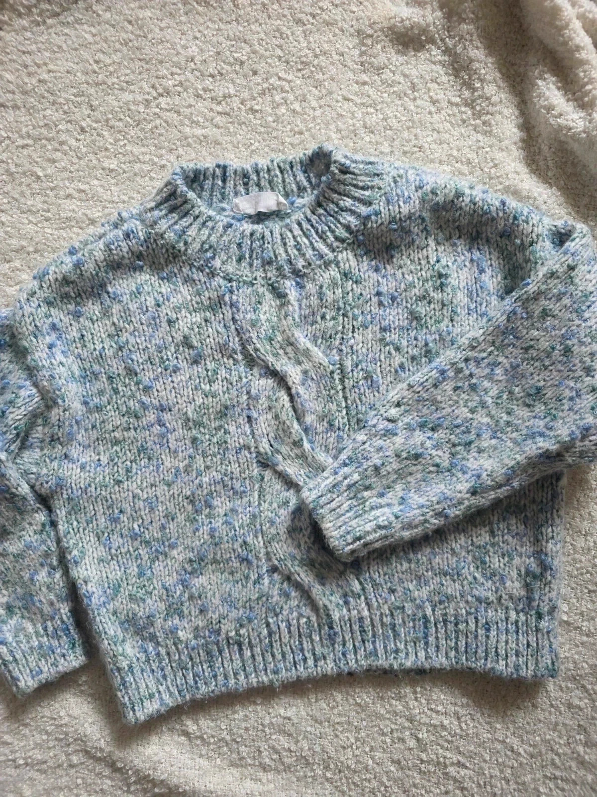 Jersey azul jaspeado Mango para niña talla 7 años, buen estado 😊 – Mango – taille 7 ans / 122 cm 2