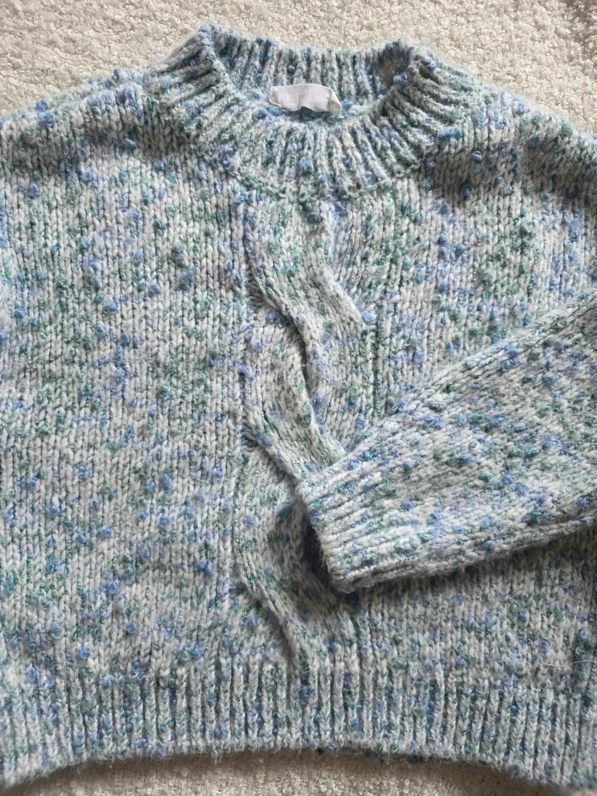Jersey azul jaspeado Mango para niña talla 7 años, buen estado 😊 – Mango – taille 7 ans / 122 cm 4