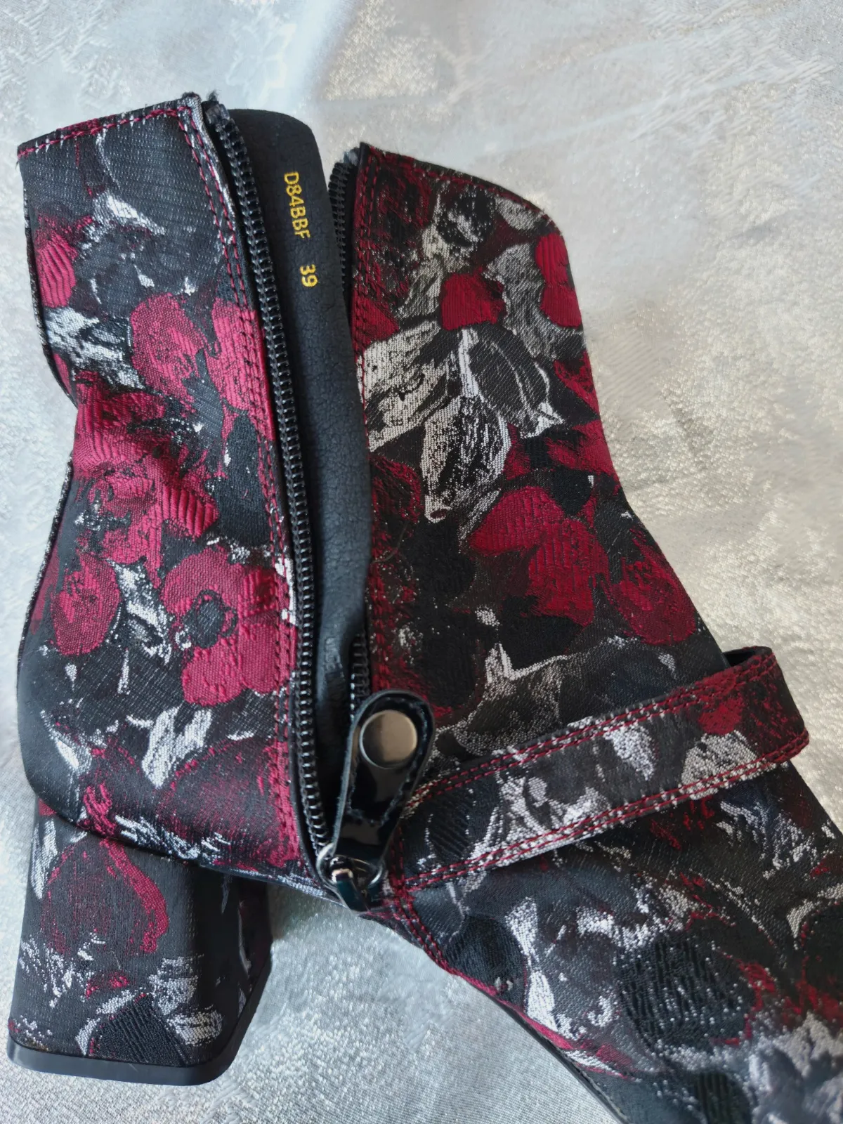Bottine femme Geox saylise 39 motif floral talons a bloc  – Geox – taille EU 39 4