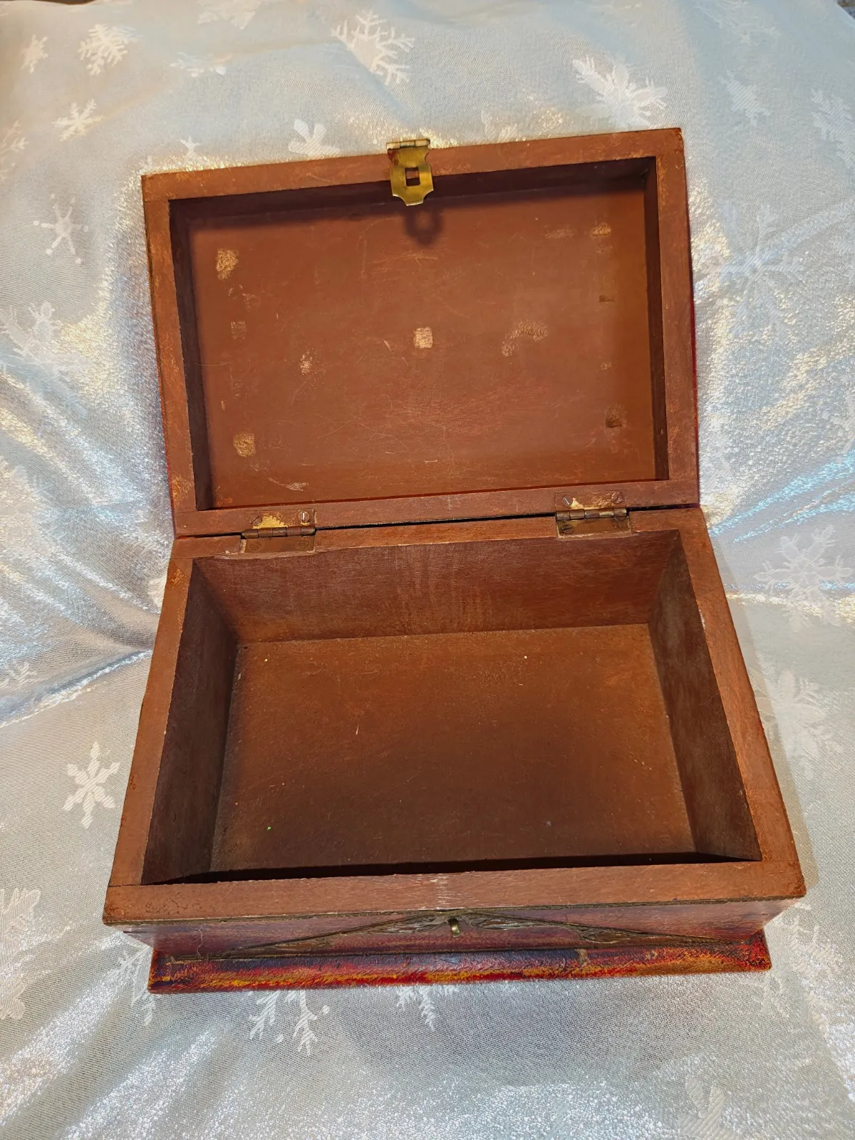 Lot de 3 boîtes en bois décorées – Fait main 4