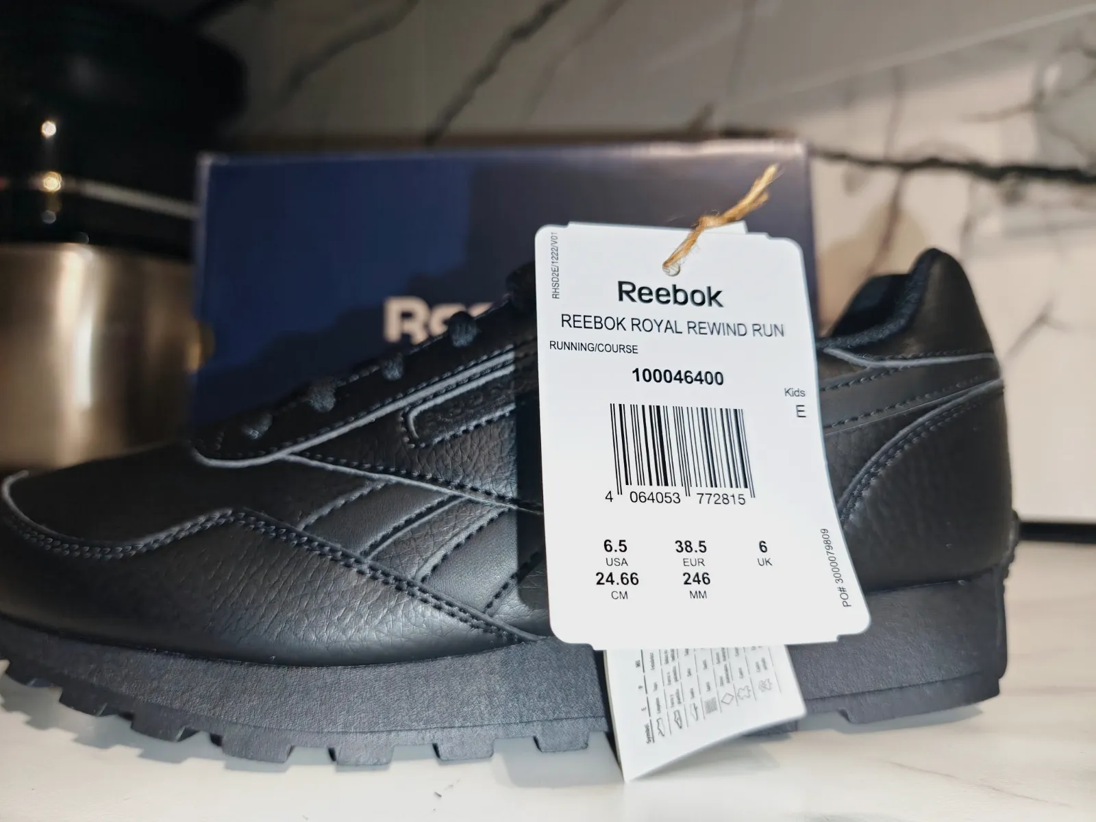 Sneakers noires Reebok Royal Rewind Run neuves 38.5 – Reebok – taille EU 38 8