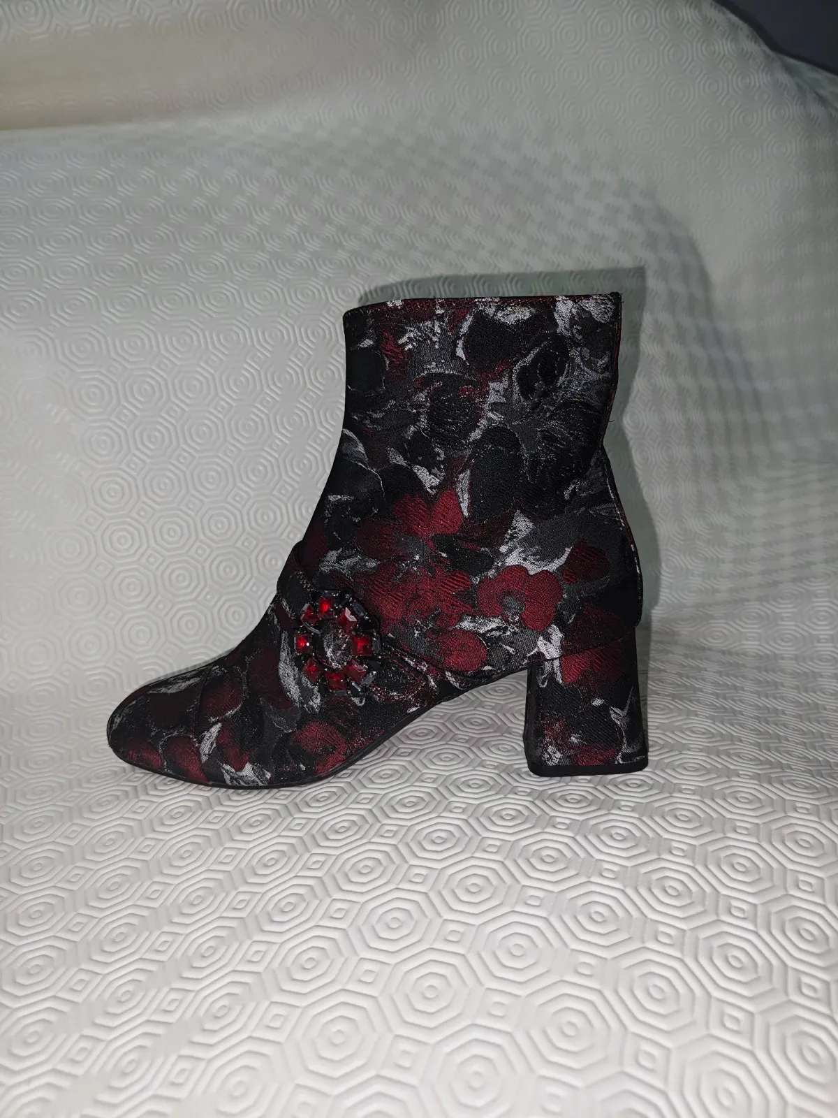 Bottine femme Geox saylise 39 motif floral talons a bloc  – Geox – taille EU 39 9