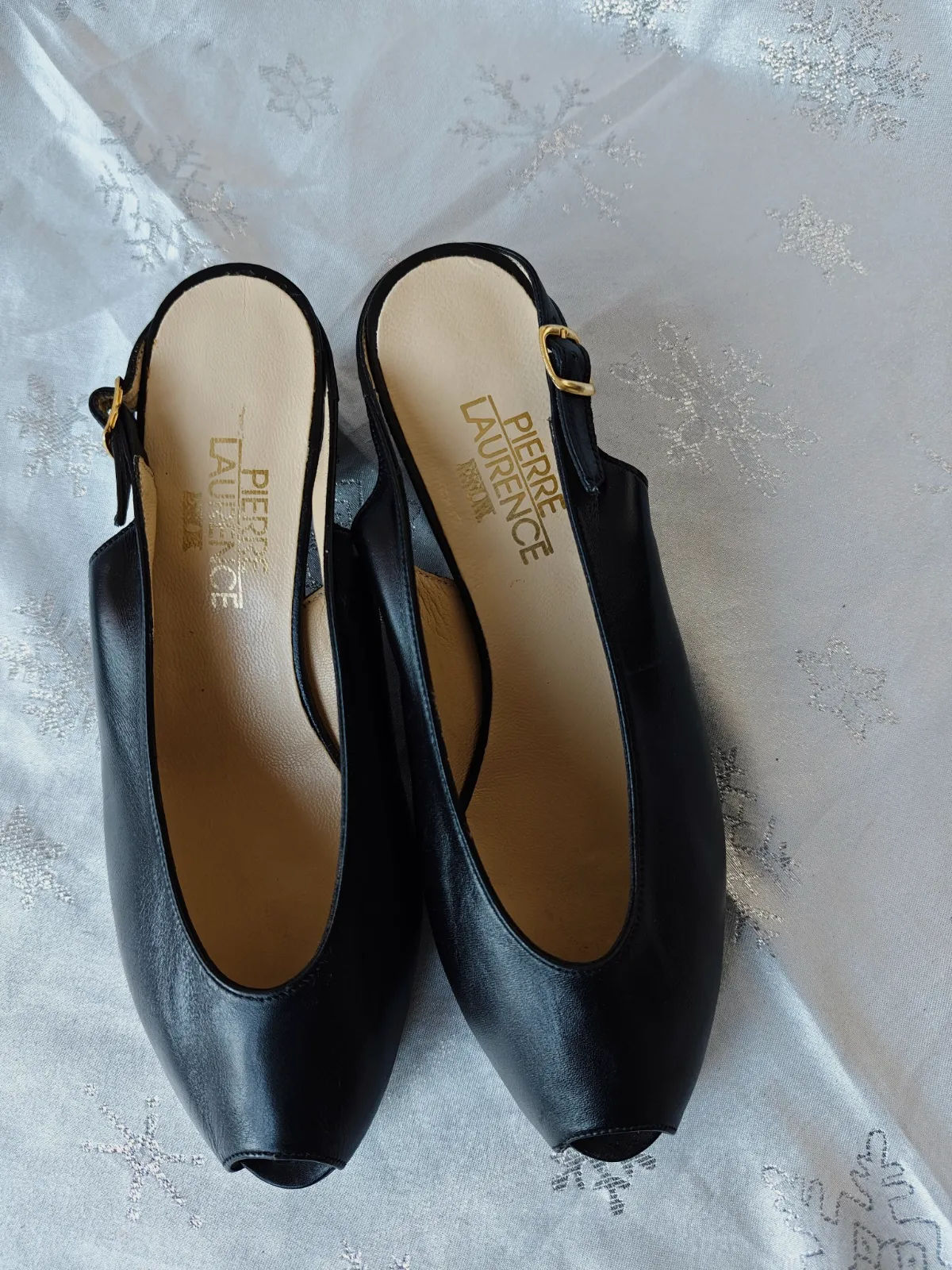 Escarpins femme slingback cuir pierre Laurence 38.5 – Pierre Laurence – taille EU 38 6