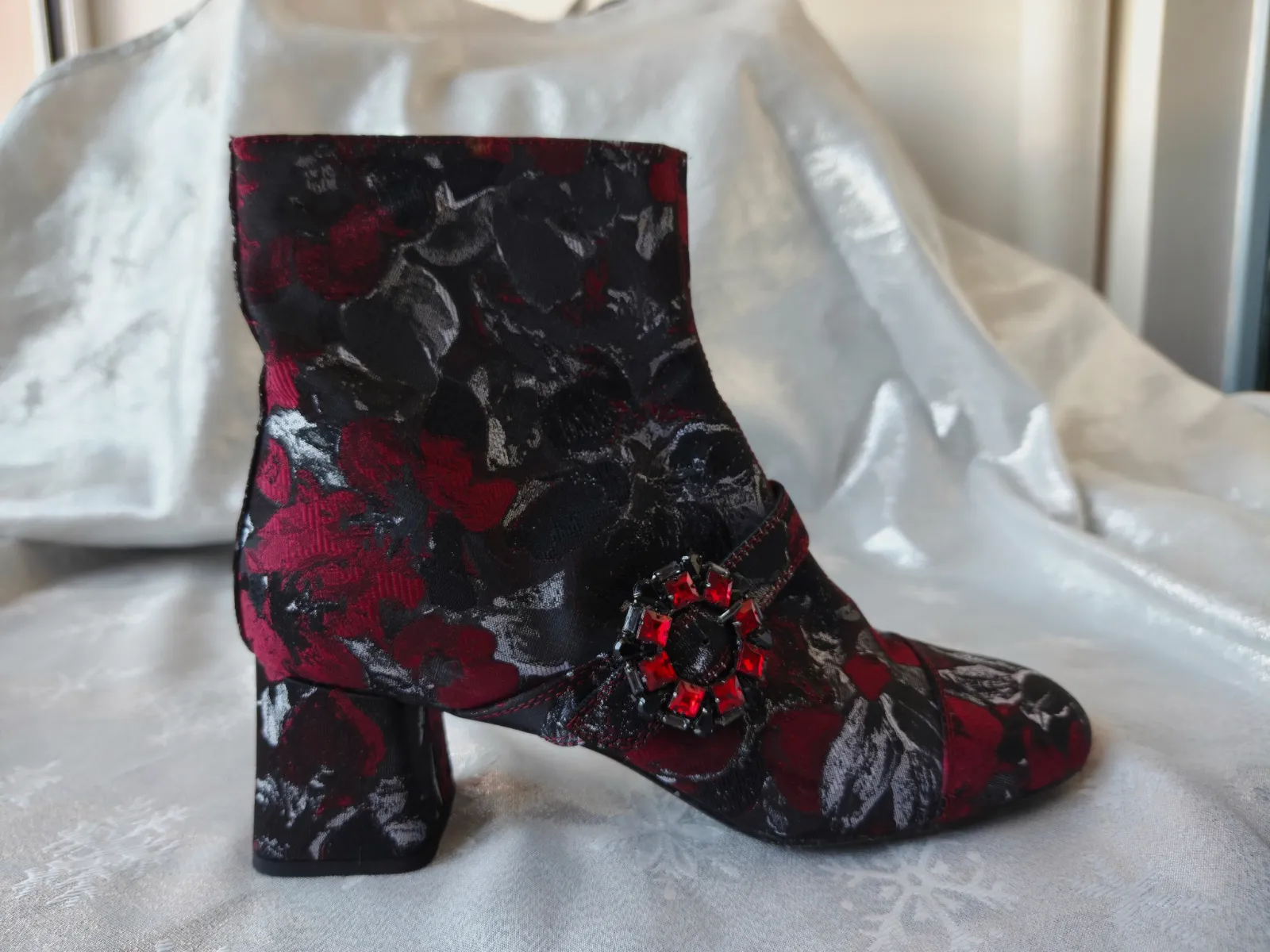 Bottine femme Geox saylise 39 motif floral talons a bloc  – Geox – taille EU 39 2