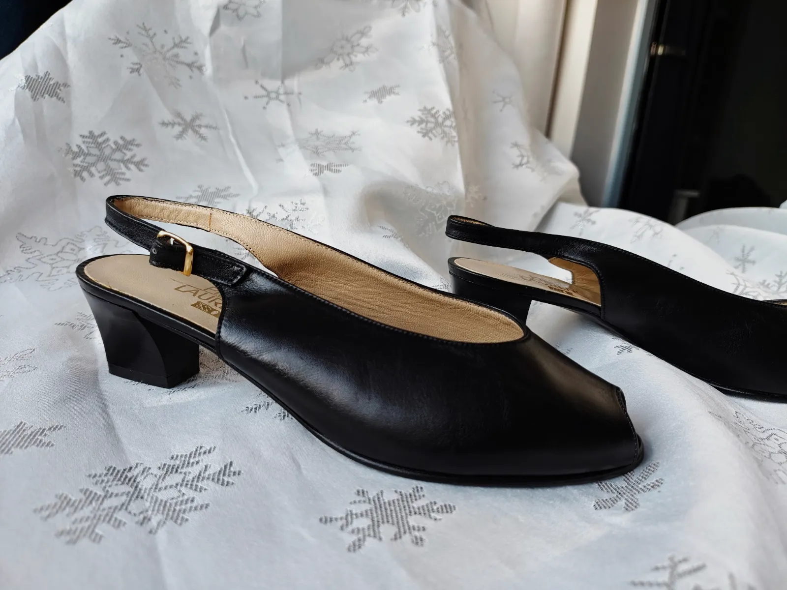 Escarpins femme slingback cuir pierre Laurence 38.5 – Pierre Laurence – taille EU 38 2