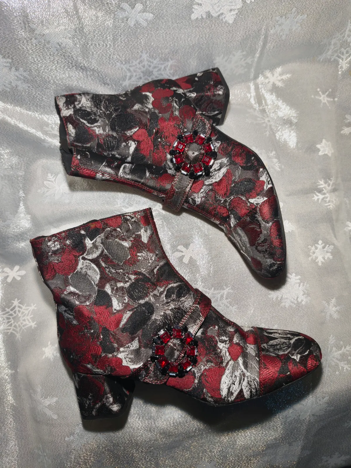 Bottine femme Geox saylise 39 motif floral talons a bloc  – Geox – taille EU 39 8