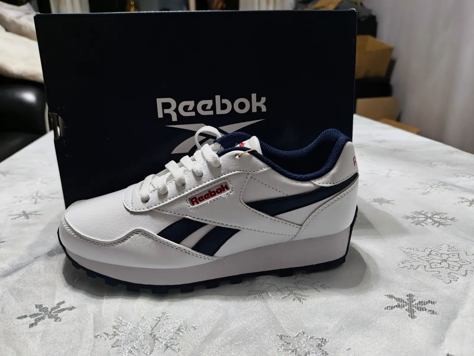 Baskets Reebok Classic Leather blanches et bleues 36.5  – Reebok – taille EU 36 2