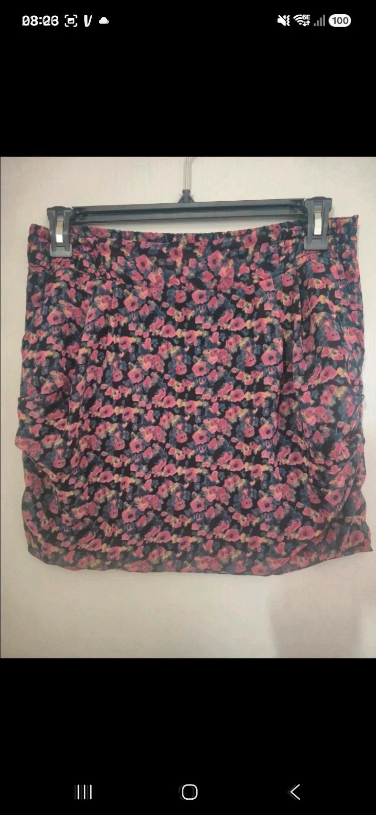 Jupe courte fleurie La Redoute taille 38 – La Redoute – taille M / 38 / 10
