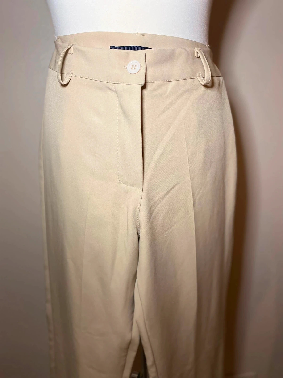Pantalon a pinces beige long taille XS ideal grande 1m75 1m80 – taille XS / 34 / 6 2