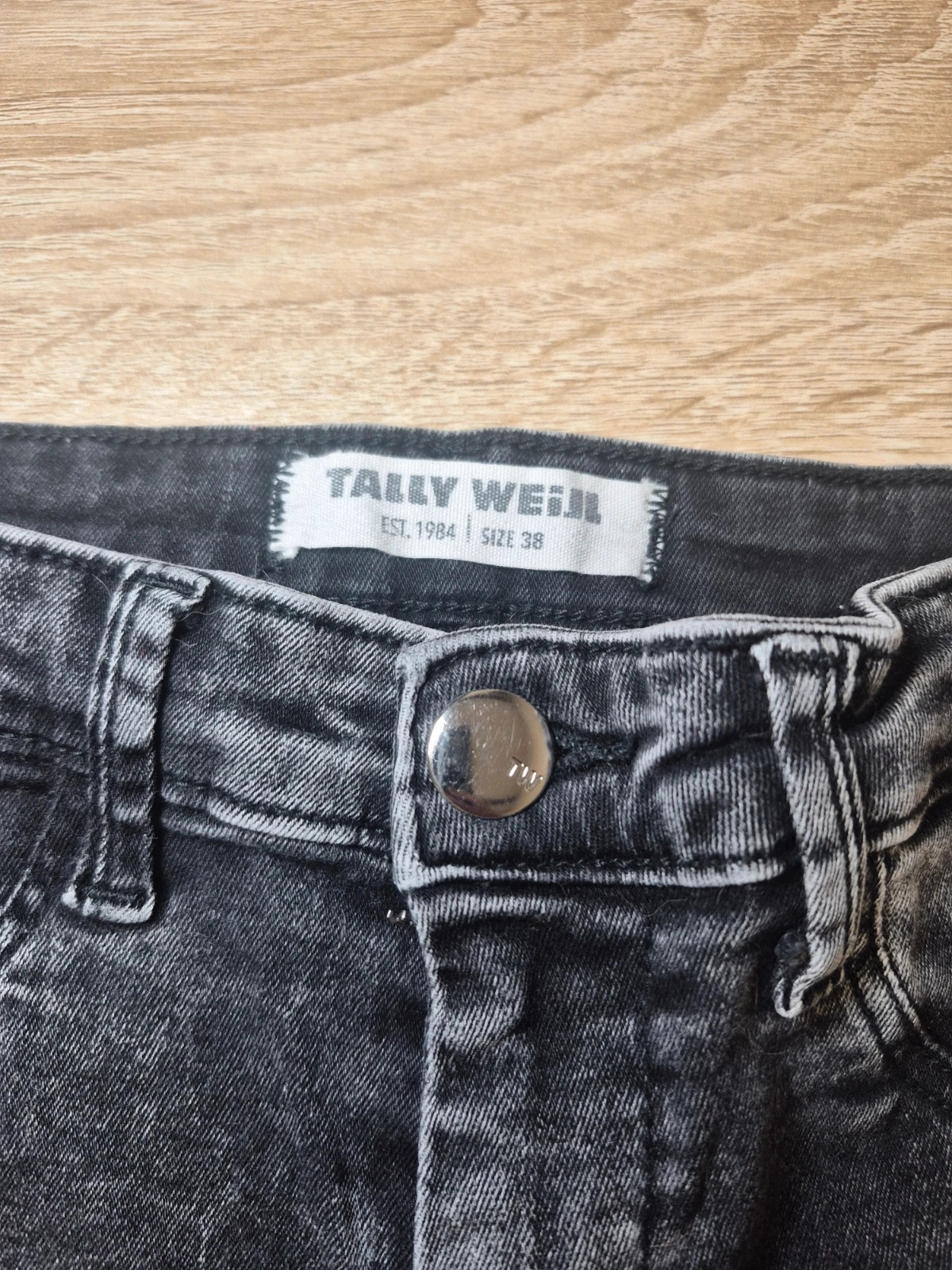 Jean skinny taille haute Tally Weijl gris delave taille 38 – Tally Weijl – taille M / 38 / 10 3
