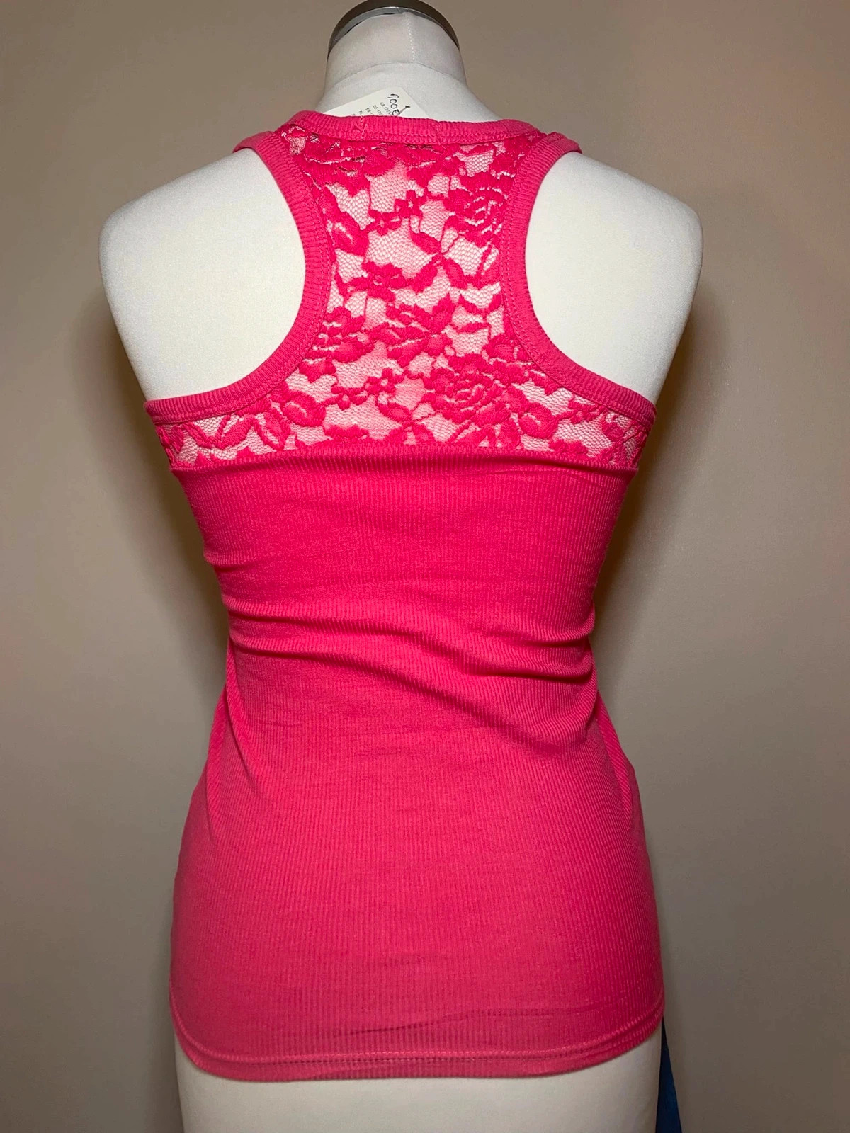 Debardeur rose fuchsia a dos en dentelle S – Tendance – taille S / 36 / 8 3