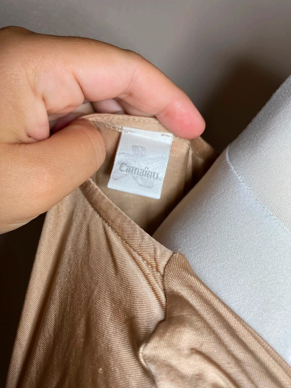 Top fluide satine beige camaieu col benitier taille s – Camaïeu – taille S / 36 / 8 3