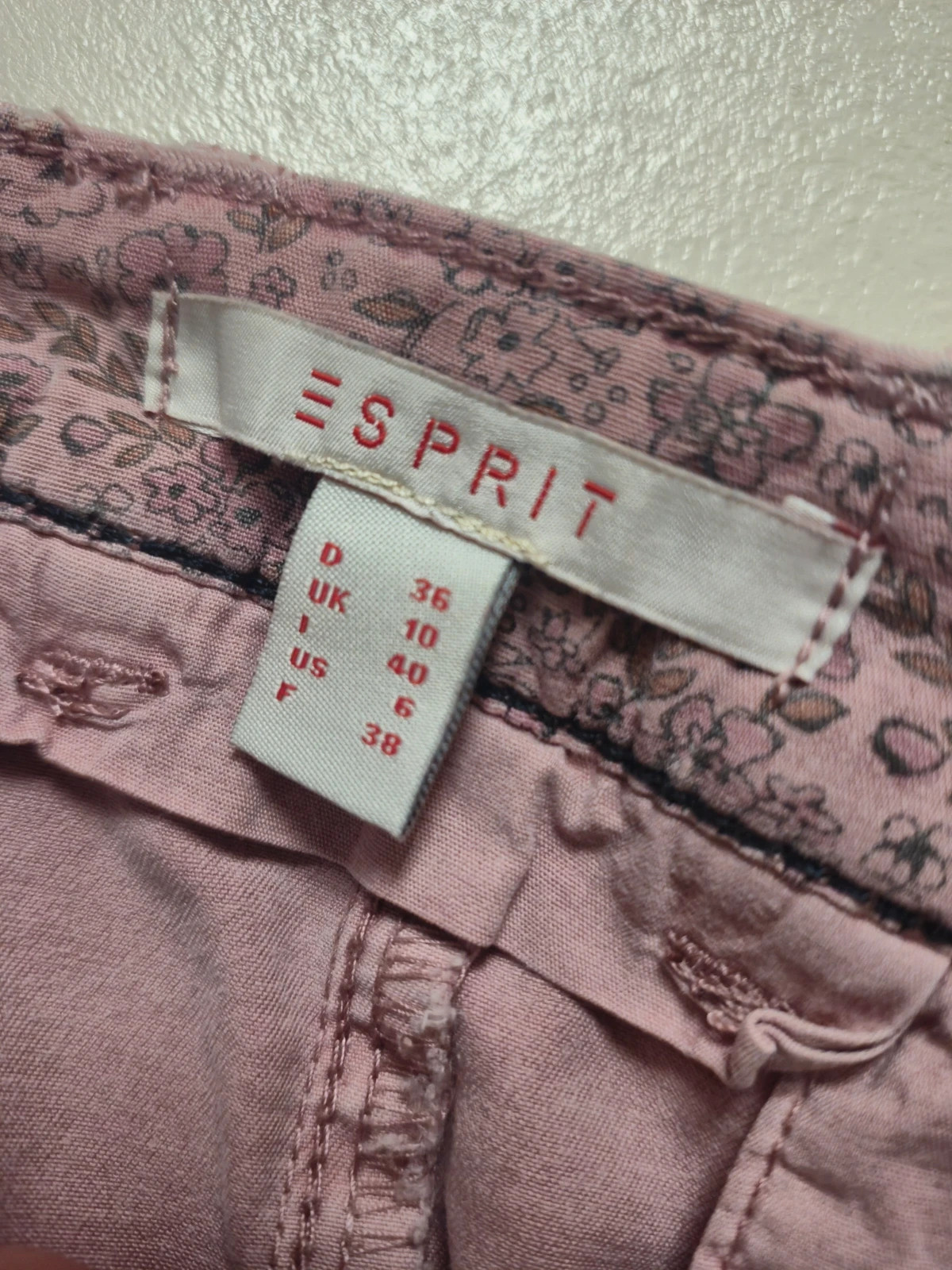Jupe en jeans Esprit rose taille 38 (M) – Esprit – taille M / 38 / 10 3