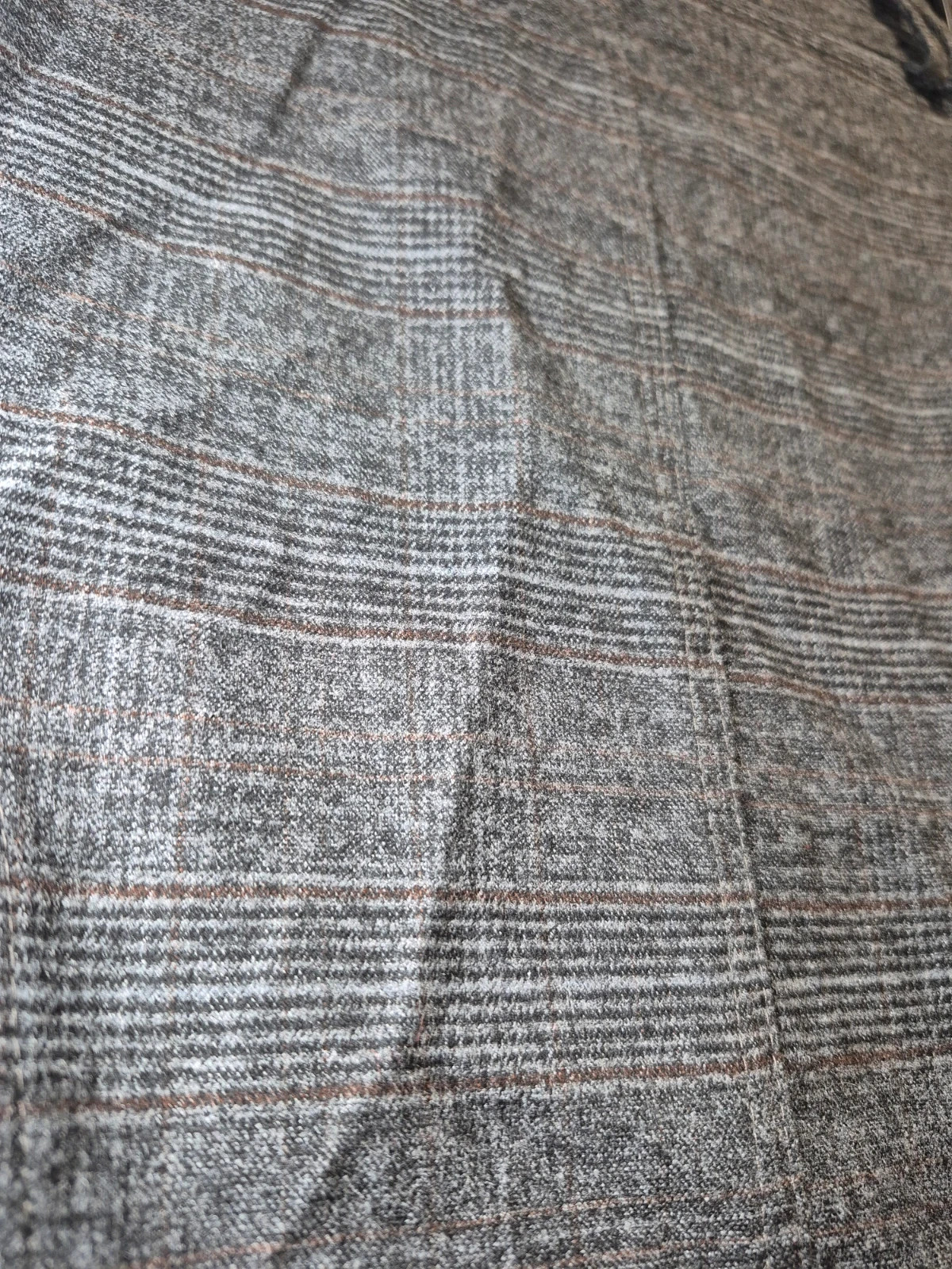 Jupe droite Liberty Island tweed gris carreaux taille 40 – Liberty Island – taille L / 40 / 12 3