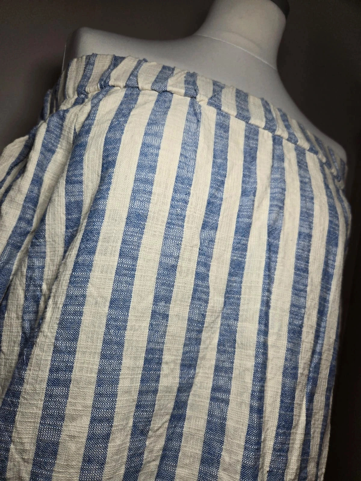 Top épaules dénudées rayé bleu blanc Vero Moda taille S manches trois quarts – Vero Moda – taille S / 36 / 8 3