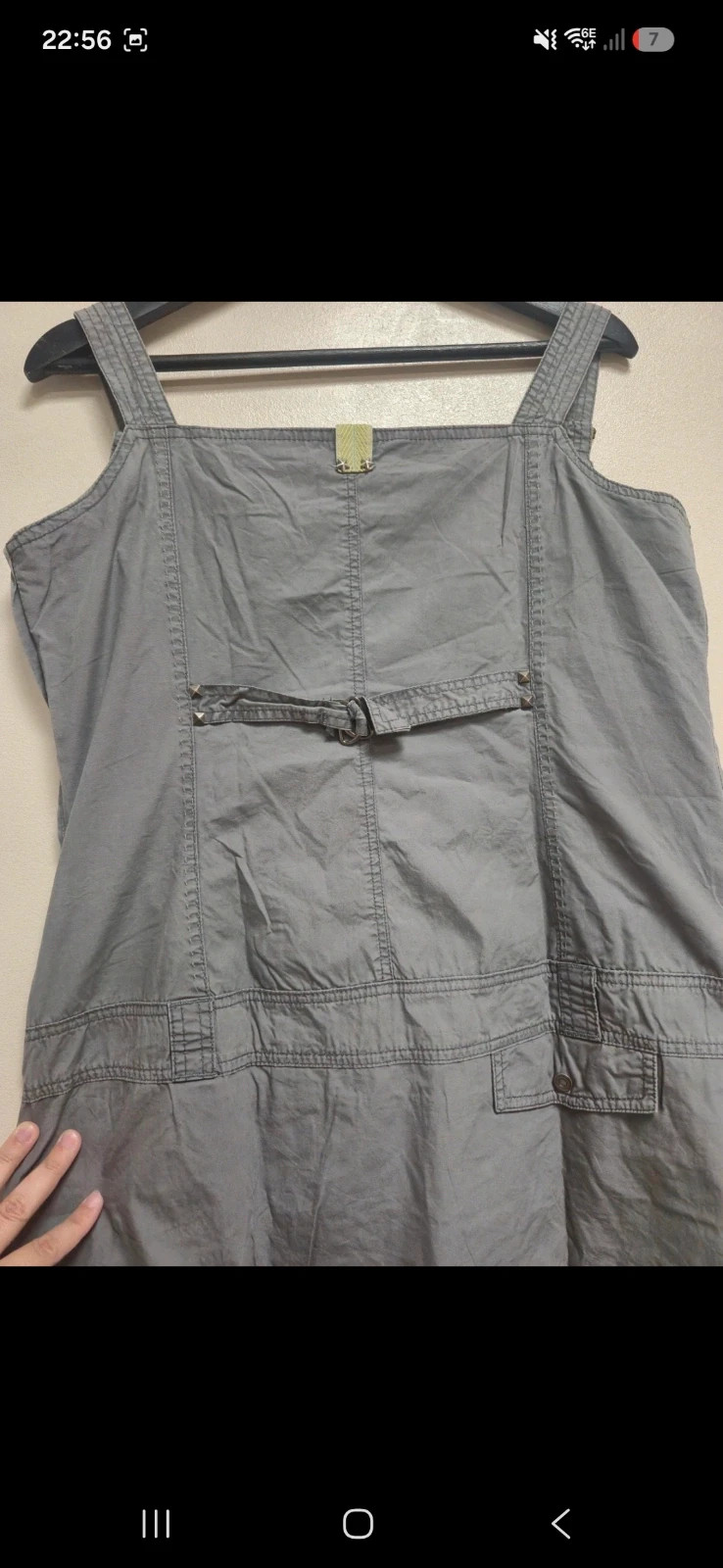 Robe grise style militaire brodée taille 42 – La Mode Est À Vous – taille L / 40 / 12 2